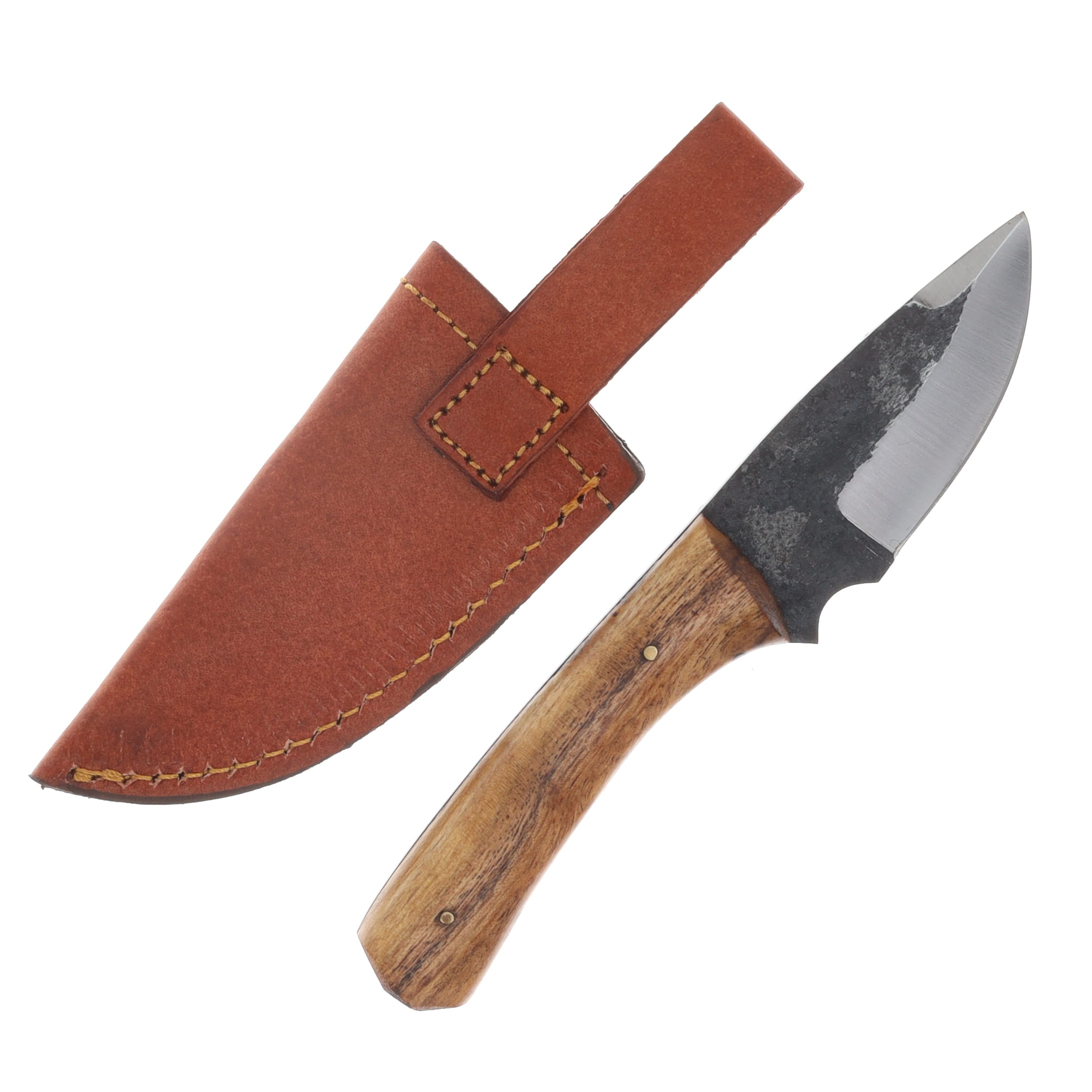 Szco 7" Forged Pitchwood Skinner Leather Sheath HS4454 View 2