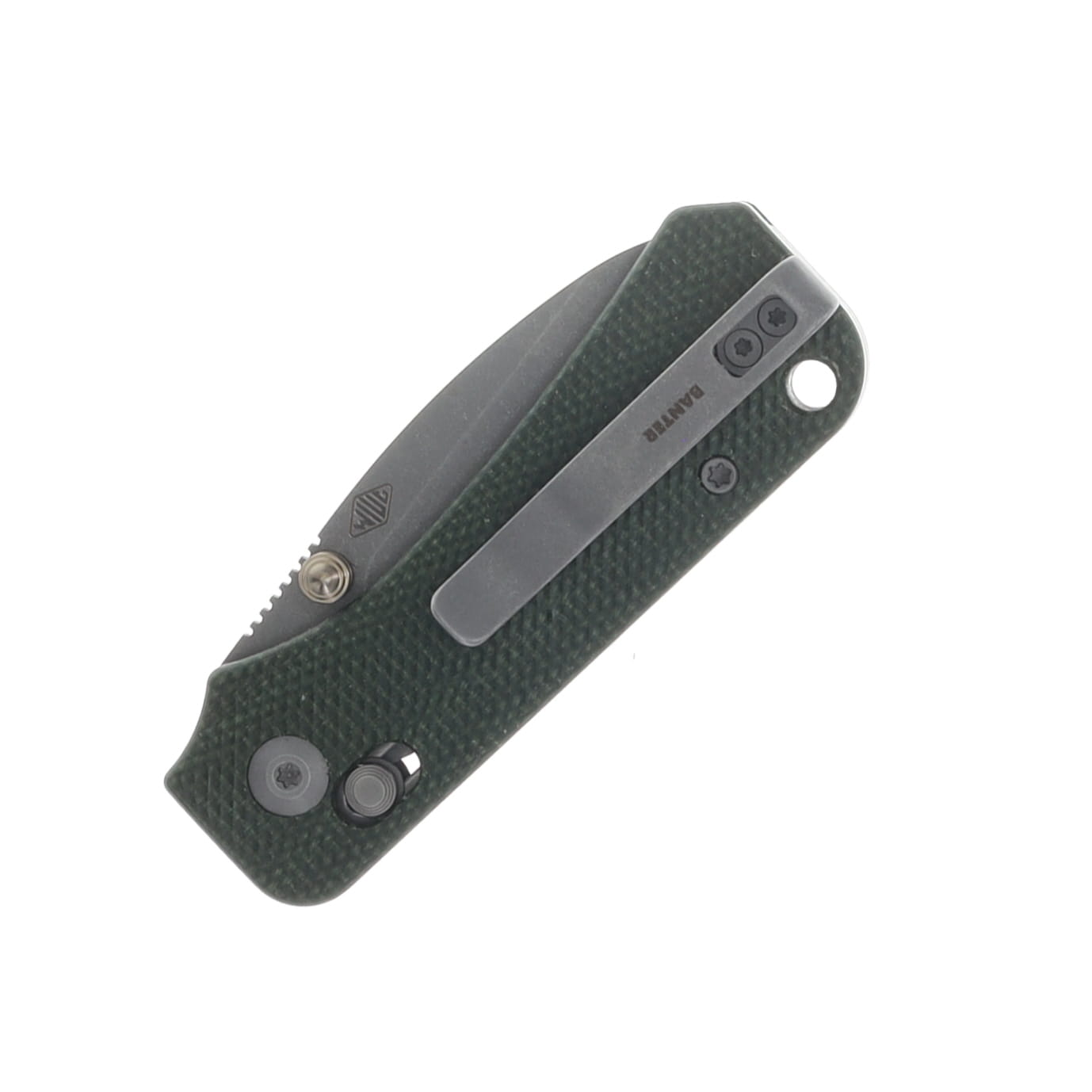 CIVIVI Baby Banter 2 Green 2.34 Inch Plain Gray Stonewash Drop Point C23074-3 View 5