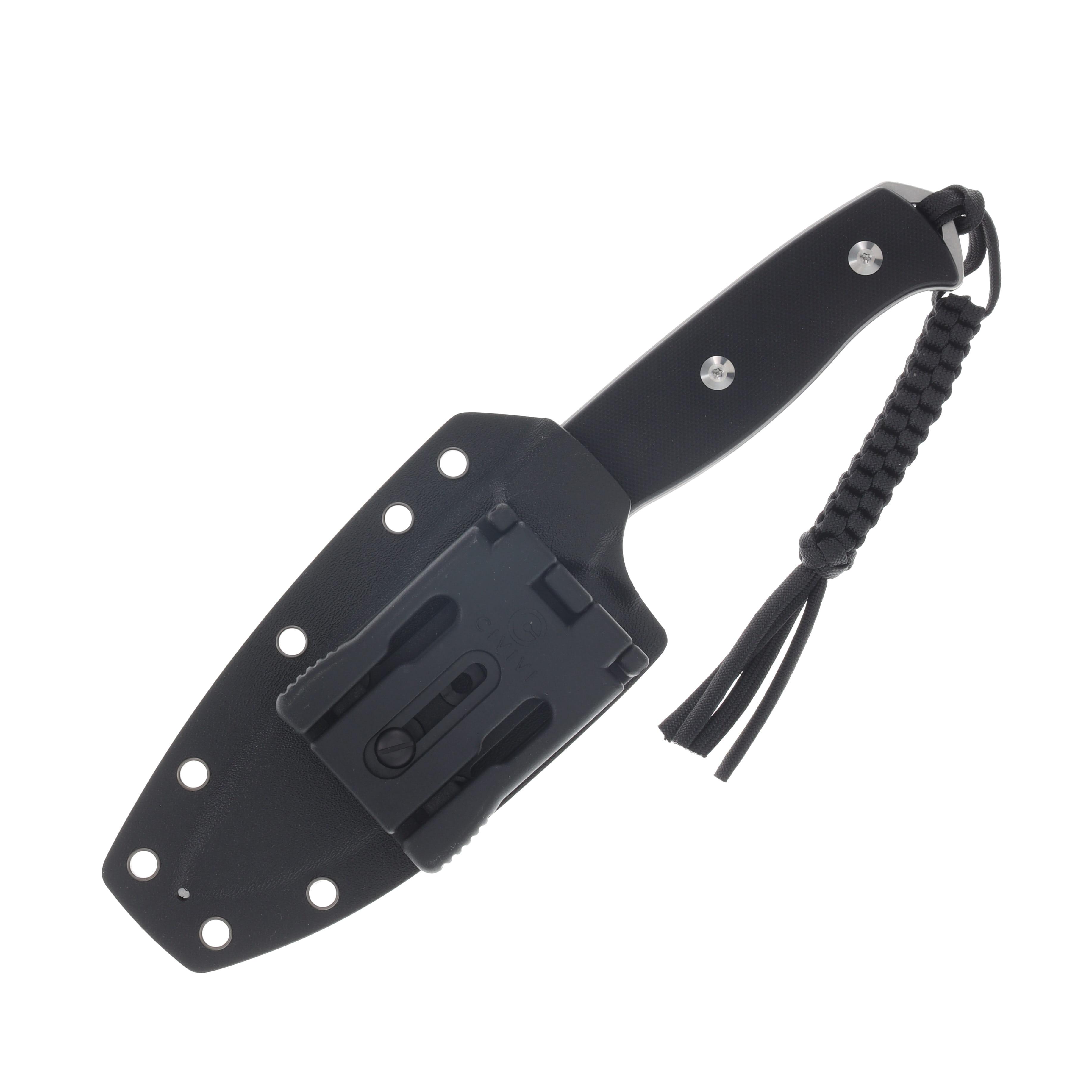 SENCUT Toxodon Black 4.57 Inch Plain Stonewash Drop Point S24036-1 View 4