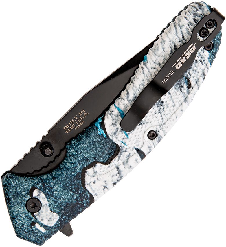 Bear Edge Sideliner Linerlock Folding Knife Black Clip Point/True Timber Rift Camo BR71138 View 2