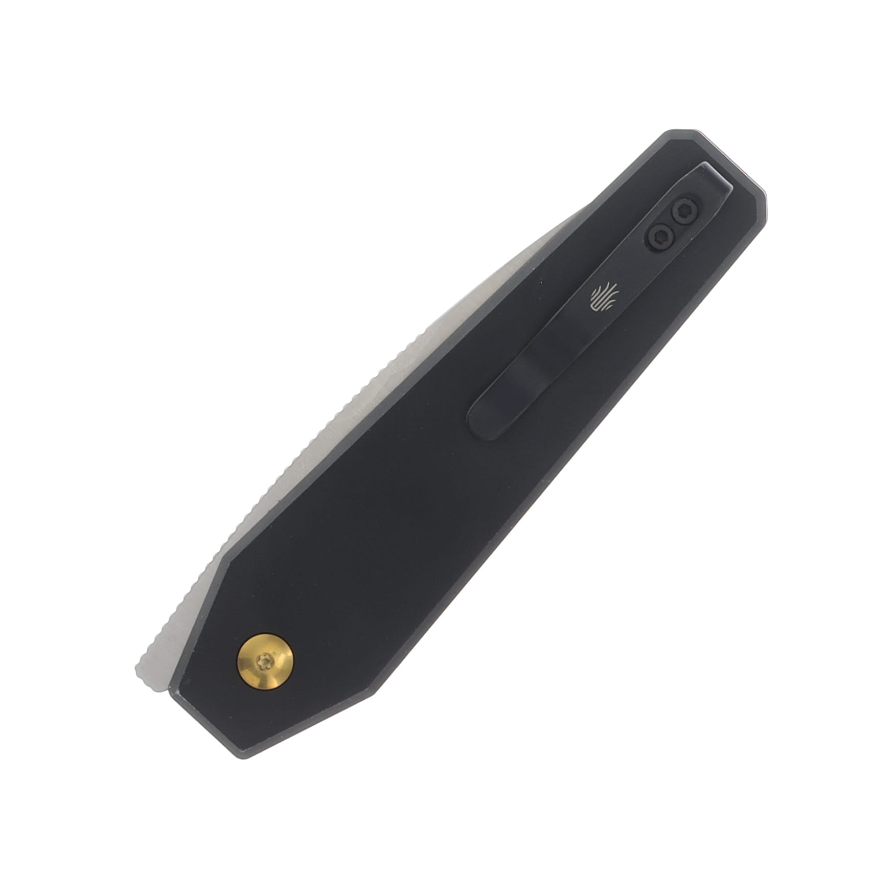 Kizer Tomb Folding Knife Aluminum 3.21 Inch Plain Satin Drop Point V3692A2 View 4