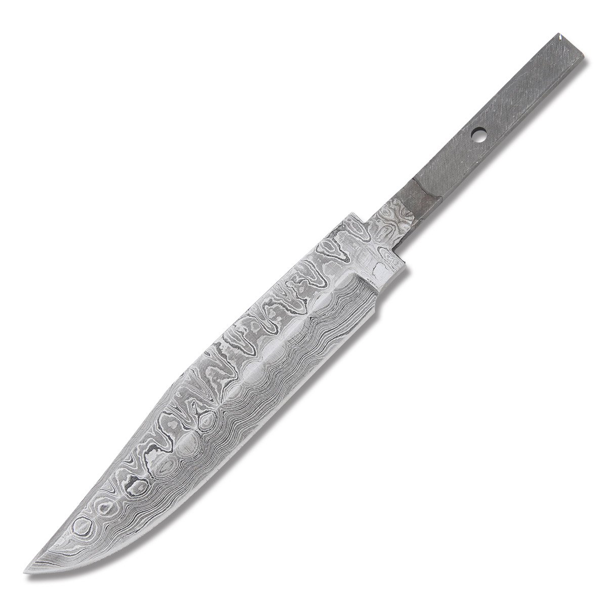 Damascus Push Tang 5.5in Bowie Blade Blank BL001D View 1