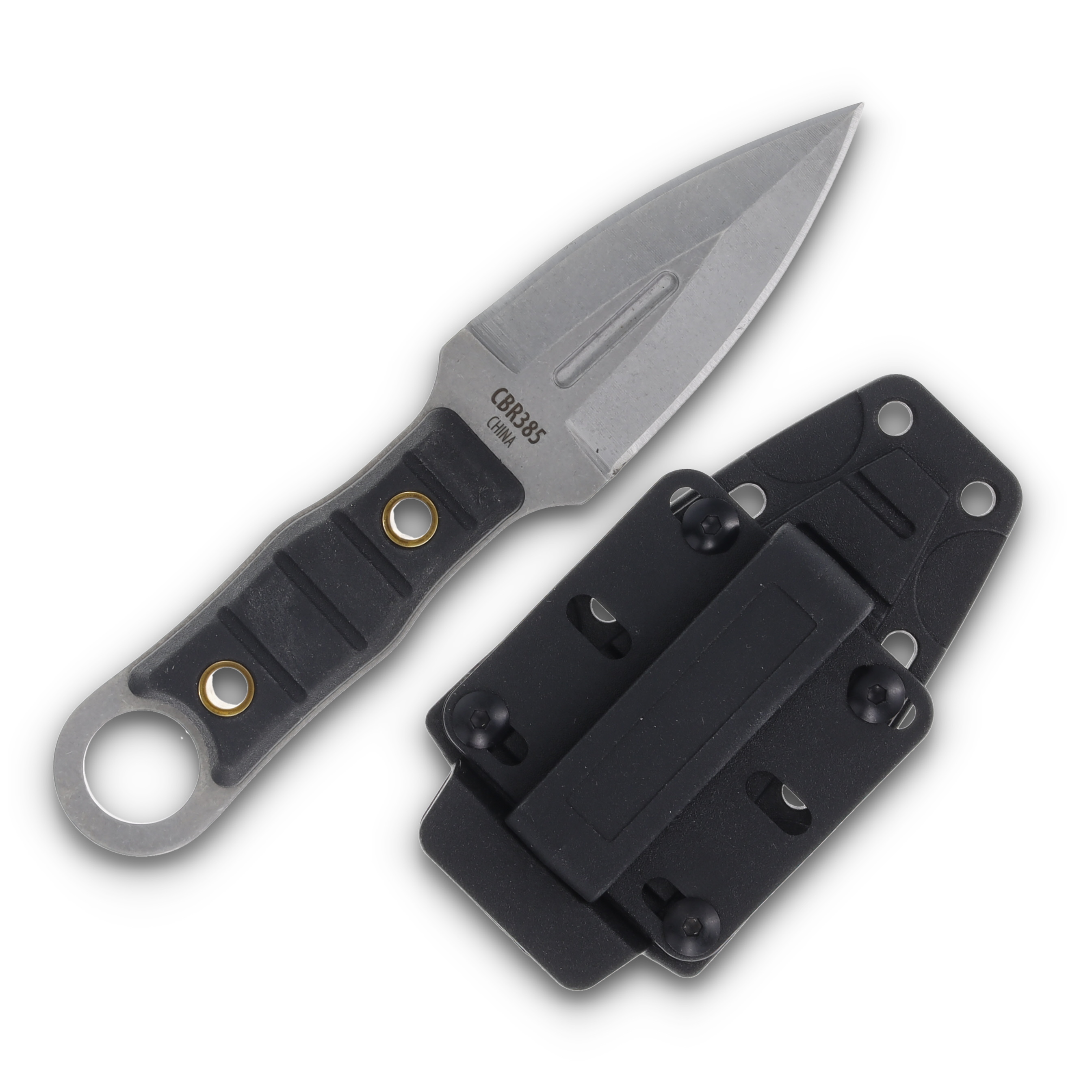 Combat Ready Black Rubber Handle Dagger CBR385 View 2