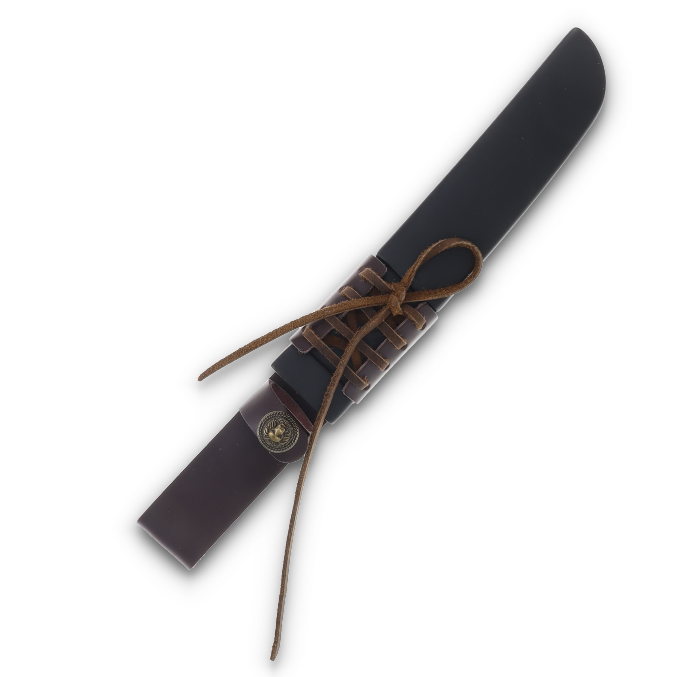 Komoran Tanto Ebony Handle Leather and Kydex Sheath KO049 KO049 View 6