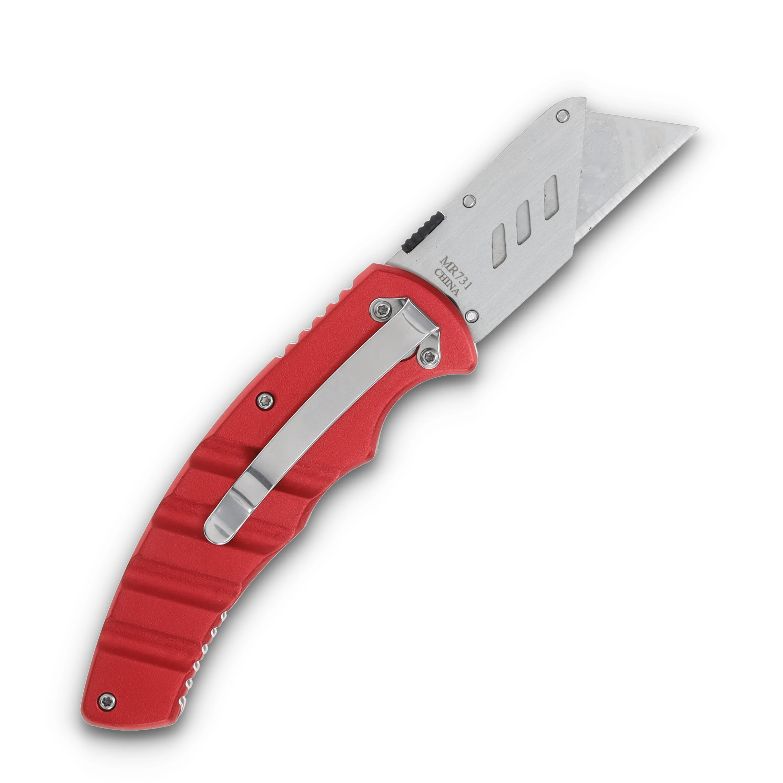 Marble's Red Aluminum Handle Locking Utility Knife MR731 MR731 View 2