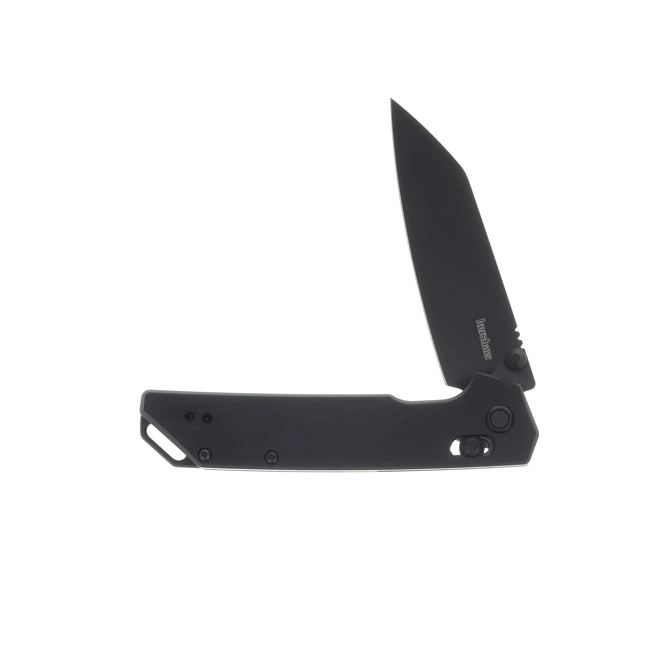 Kershaw Iridium Folding Knife 3.45in Plain Black Oxide Reverse Tanto KS2038RBLK View 2