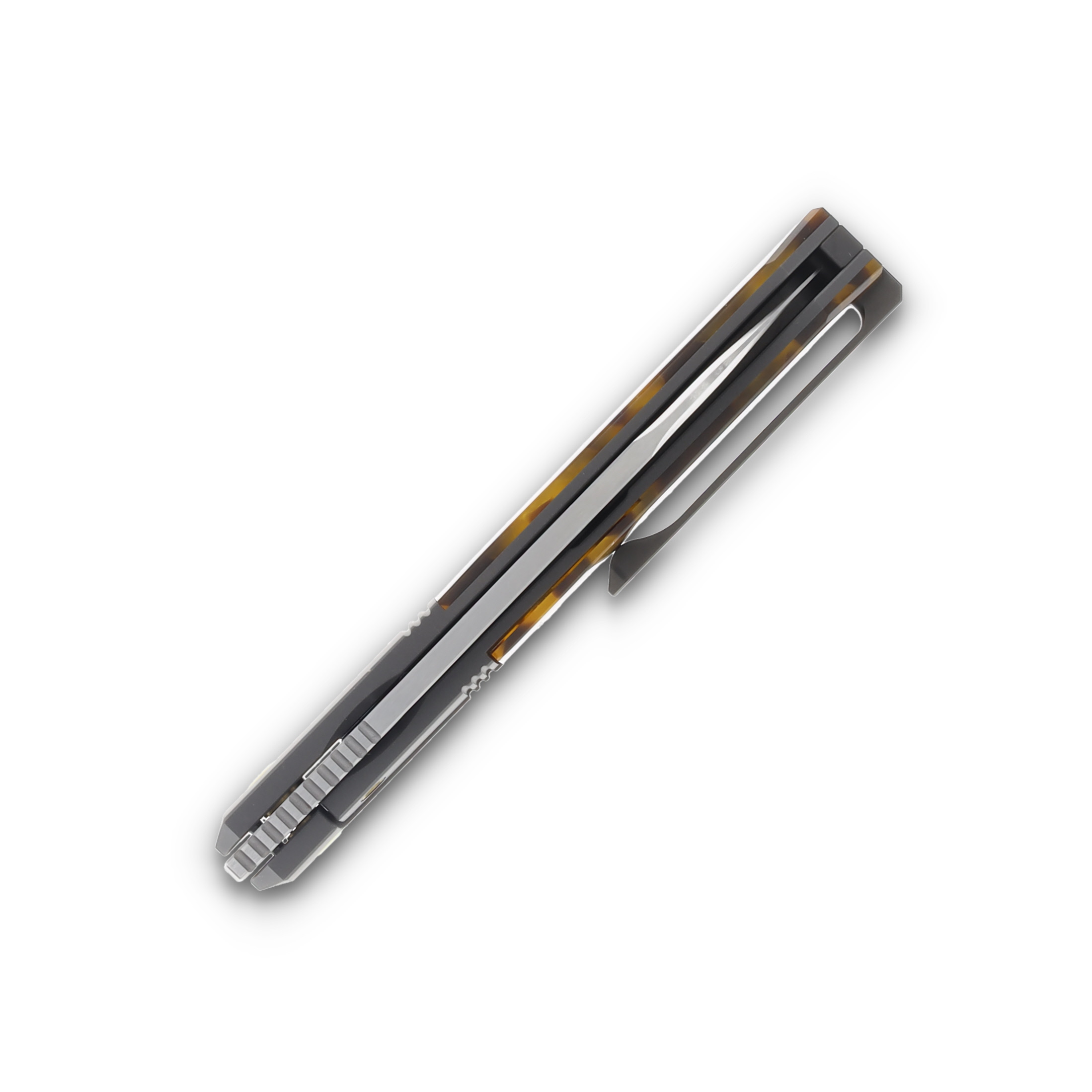 Jack Wolf After Hours Jack Folding Knife 3.15in Plain Kirinite Tortoise Shell AFTER-02-KIR-TOR-SHL View 7