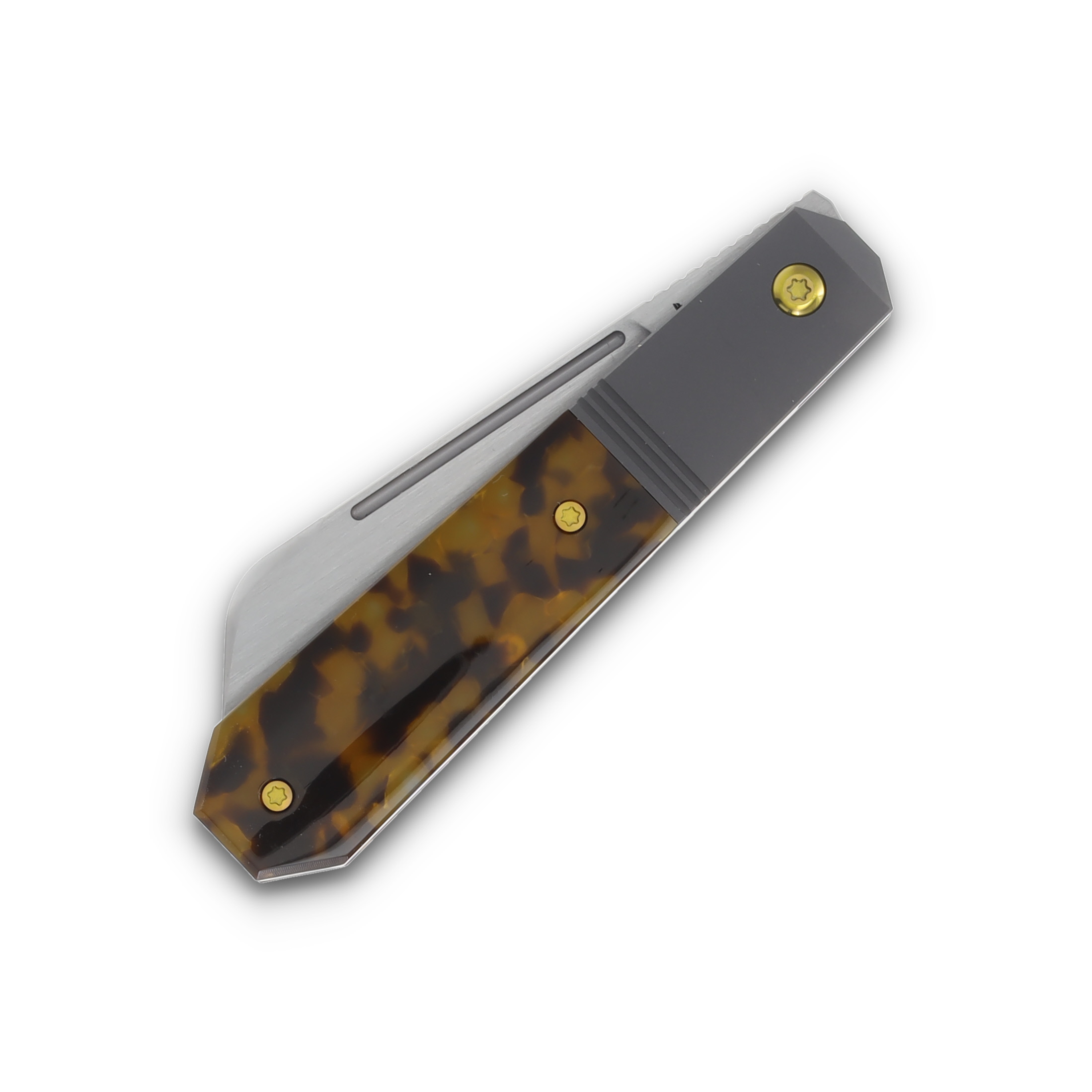 Jack Wolf After Hours Jack Folding Knife 3.15in Plain Kirinite Tortoise Shell AFTER-02-KIR-TOR-SHL View 5