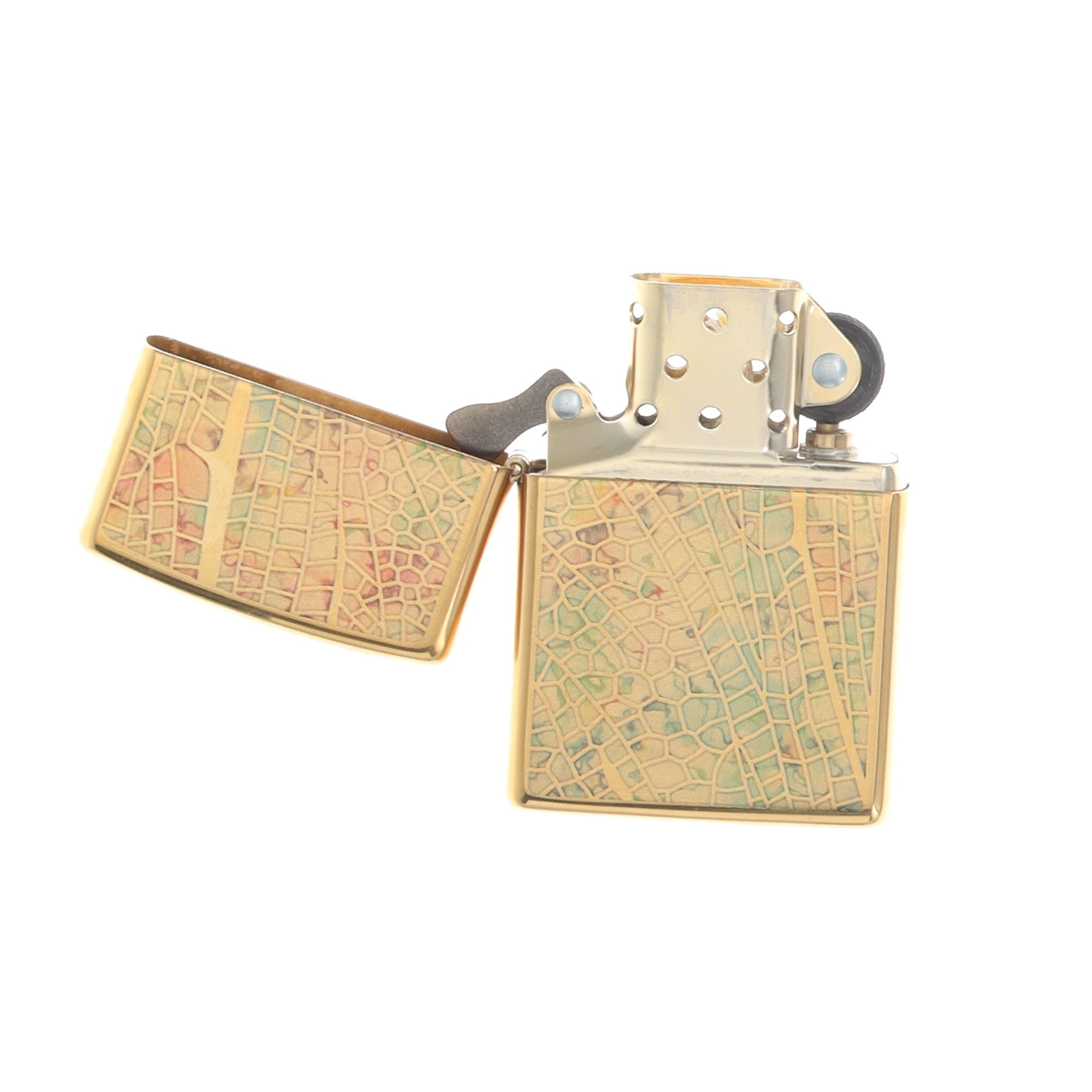 Zippo Lighter Dragonfly Wing Design High Polish Brass ZP46006 View 6