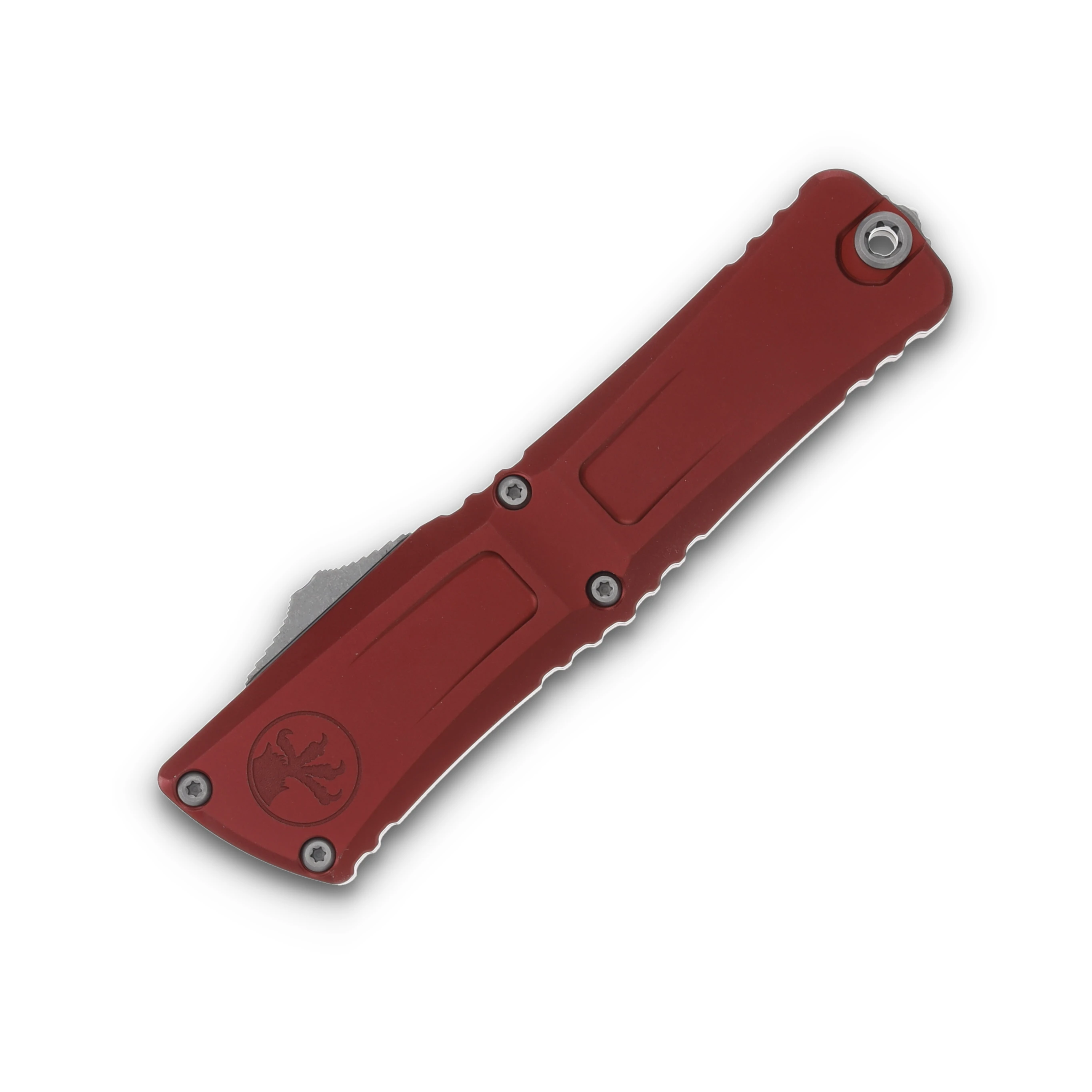 Microtech Combat Troodon Gen III Interceptor OTF Automatic 4in Plain Merlot AUMT121710APMRS View 3