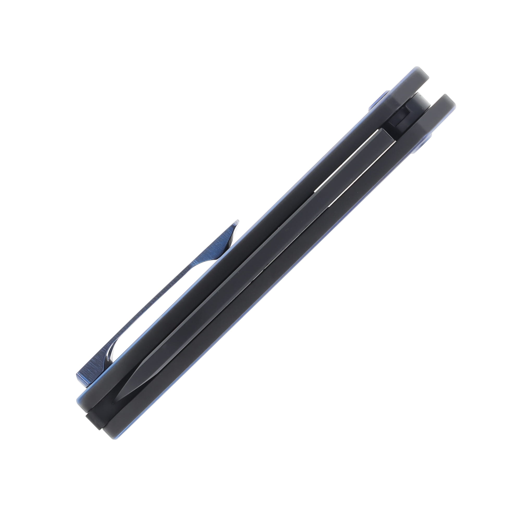 Medford Nosferatu Flipper S45VN DLC Std Black w/Blue Pin Handle w/Brushed/Blue Clip MK2104PQ-30PV-T2C2_BP View 7