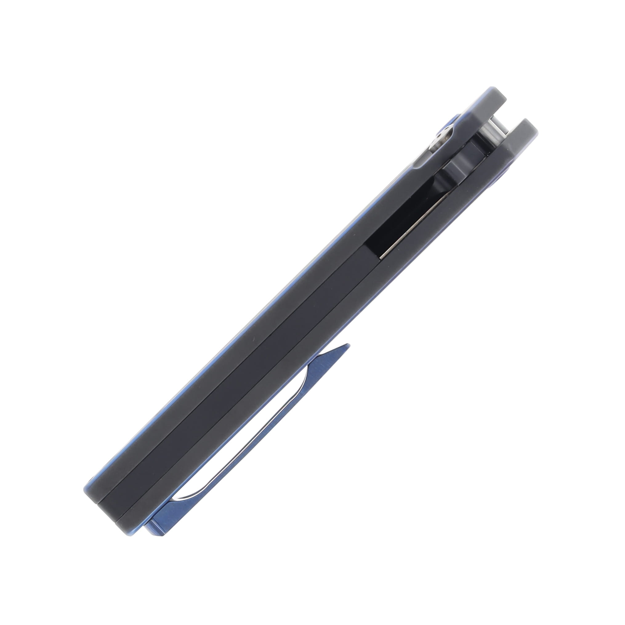 Medford Nosferatu Flipper S45VN DLC Std Black w/Blue Pin Handle w/Brushed/Blue Clip MK2104PQ-30PV-T2C2_BP View 8