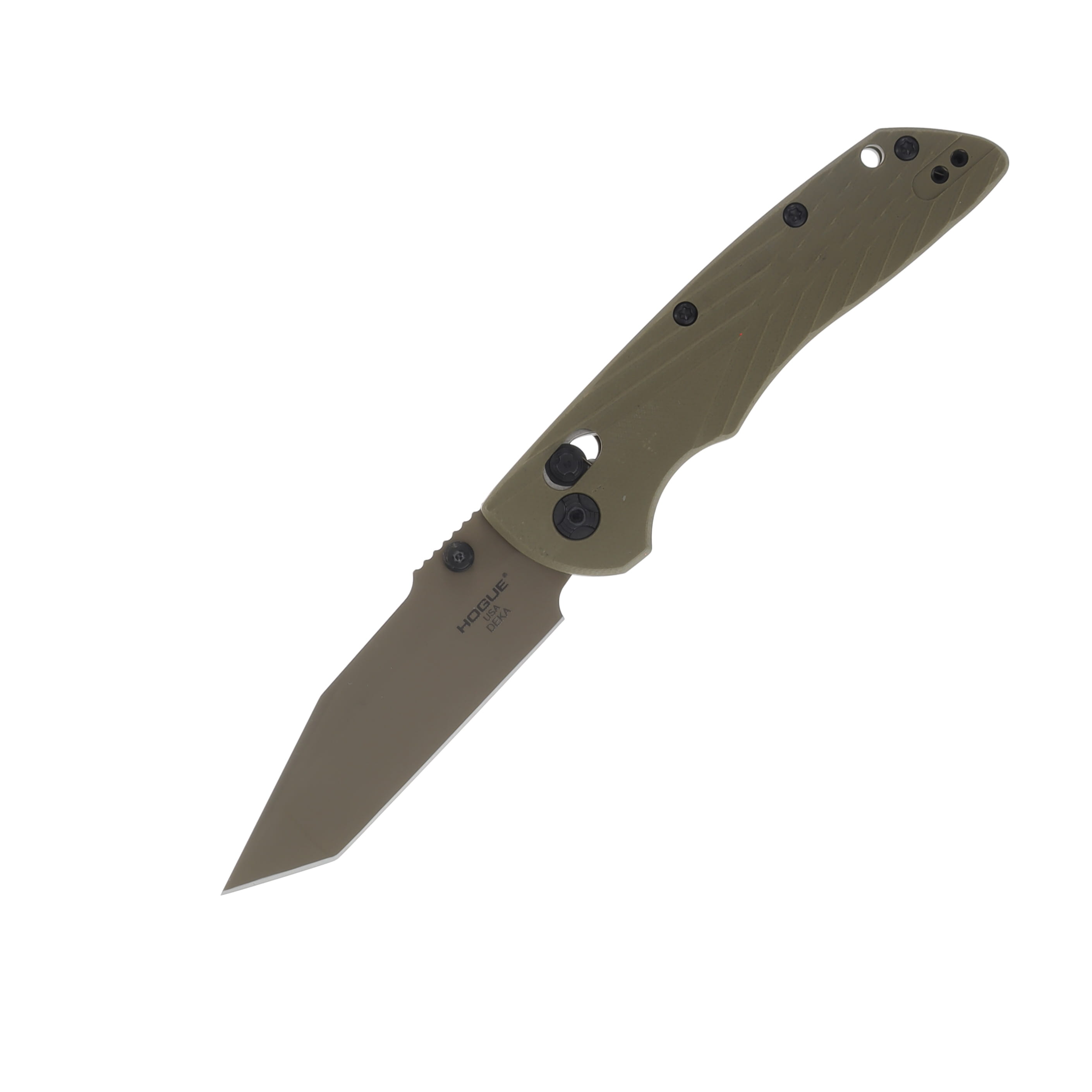 Hogue Deka SMKW Exclusive 3.25Inch Able Lock Folder FDE Magnacut Tanto G-10 Frame-Solid OD Green HG24251-EXKSMKW View 1