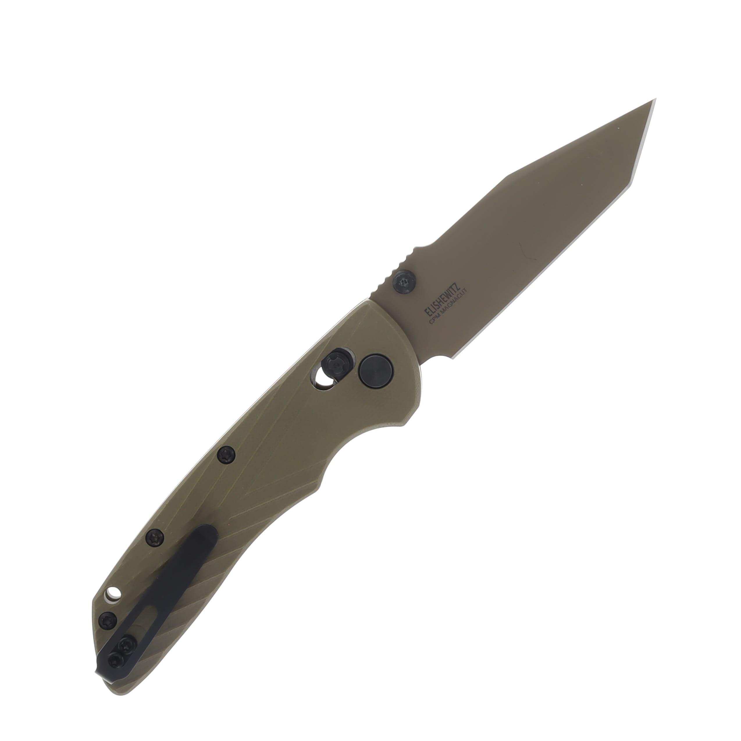 Hogue Deka SMKW Exclusive 3.25Inch Able Lock Folder FDE Magnacut Tanto G-10 Frame-Solid OD Green HG24251-EXKSMKW View 2