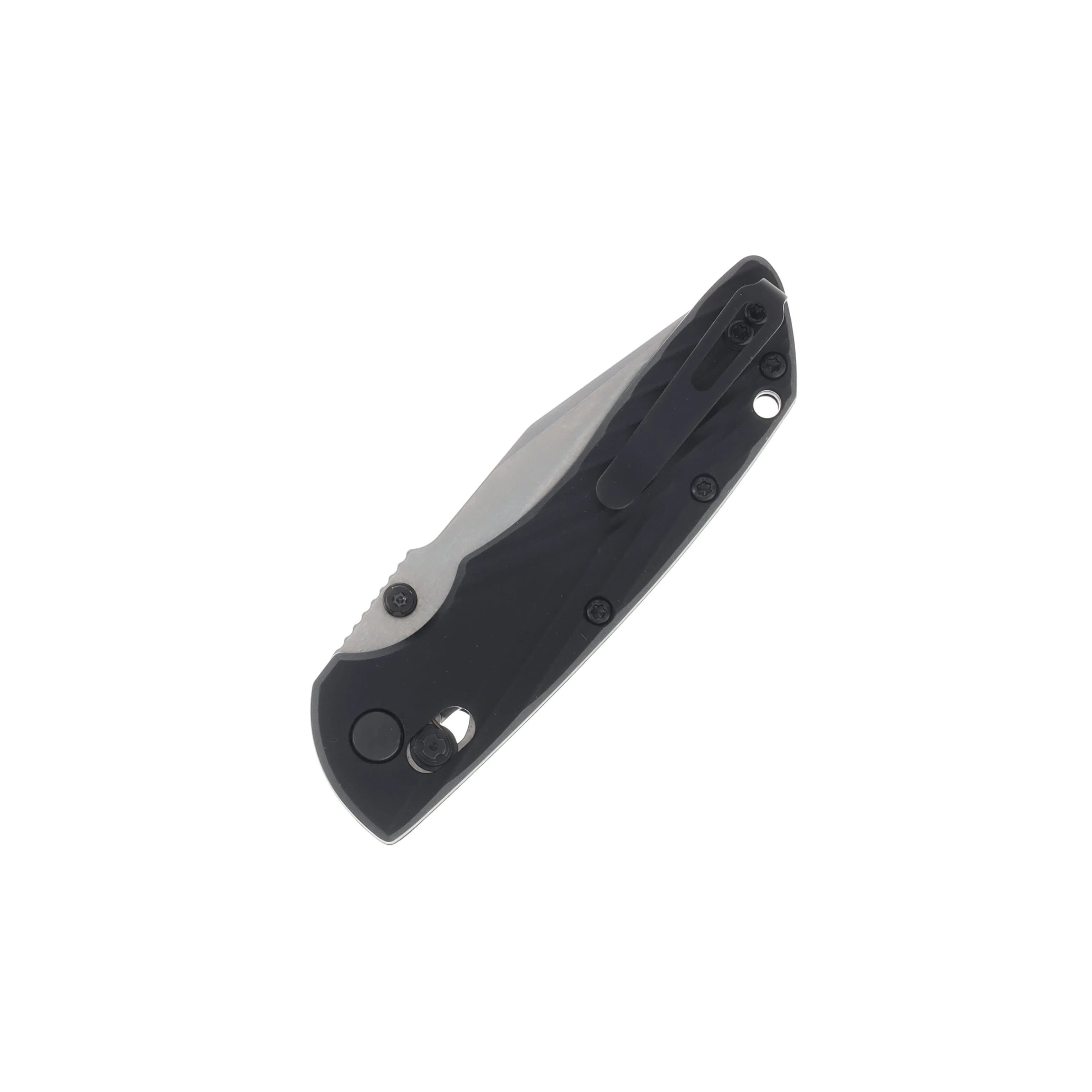 Hogue Deka SMKW Exclusive ABLE Lock Folder Tumbled Magnacut Tanto- Black Polymer HG24359-EXKSMKW View 2