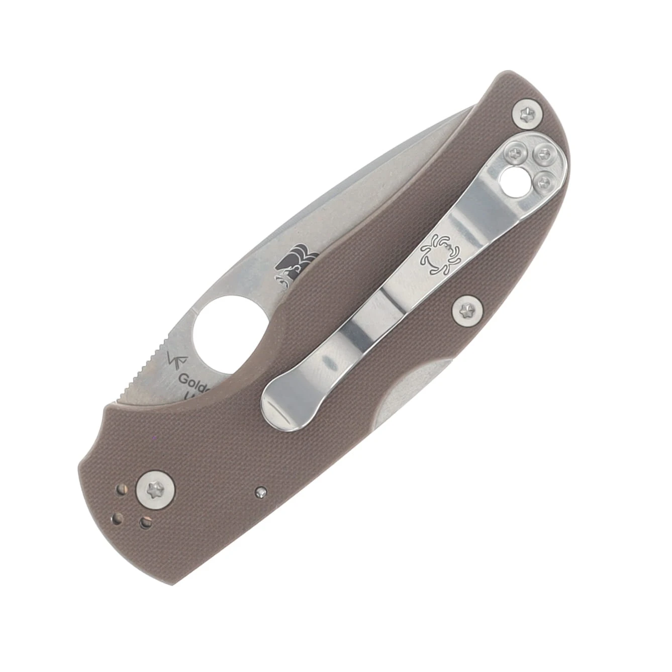 Spyderco Native 5 Brown G-10 CPM 15V SPRINT RUN SPC41GPBN15V5 View 4