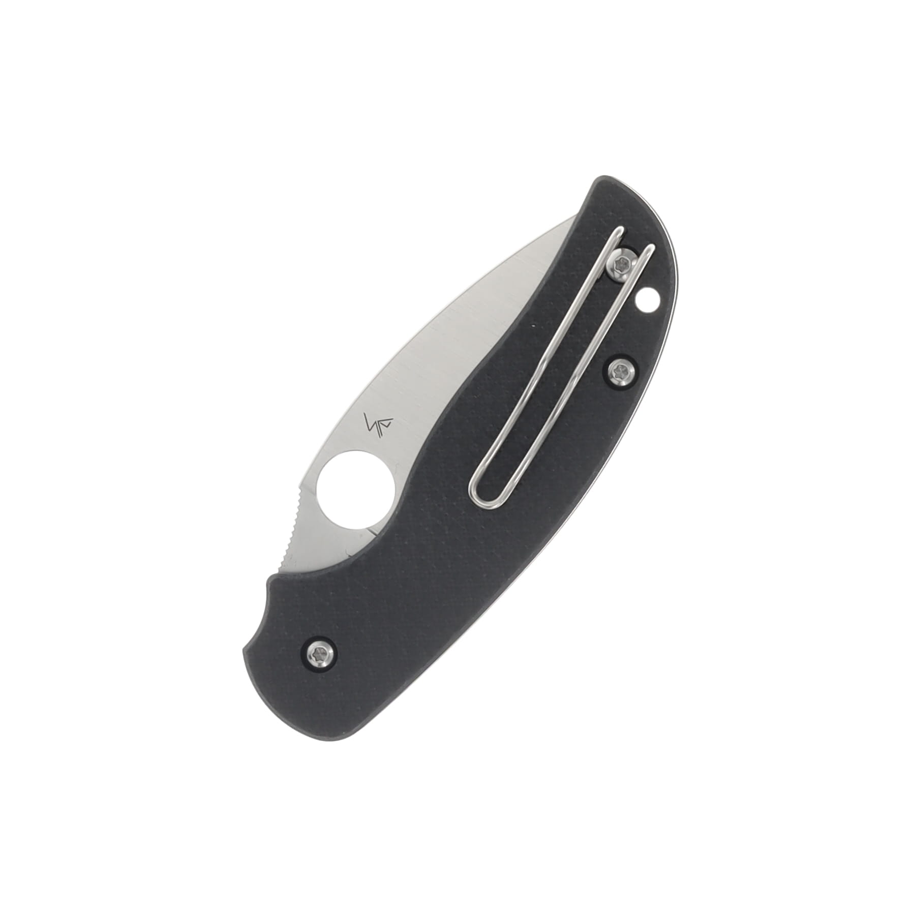Spyderco Sage 6 Button Release Compression Lock 3in Plain Satin Leaf SPC123CFBCLP View 4