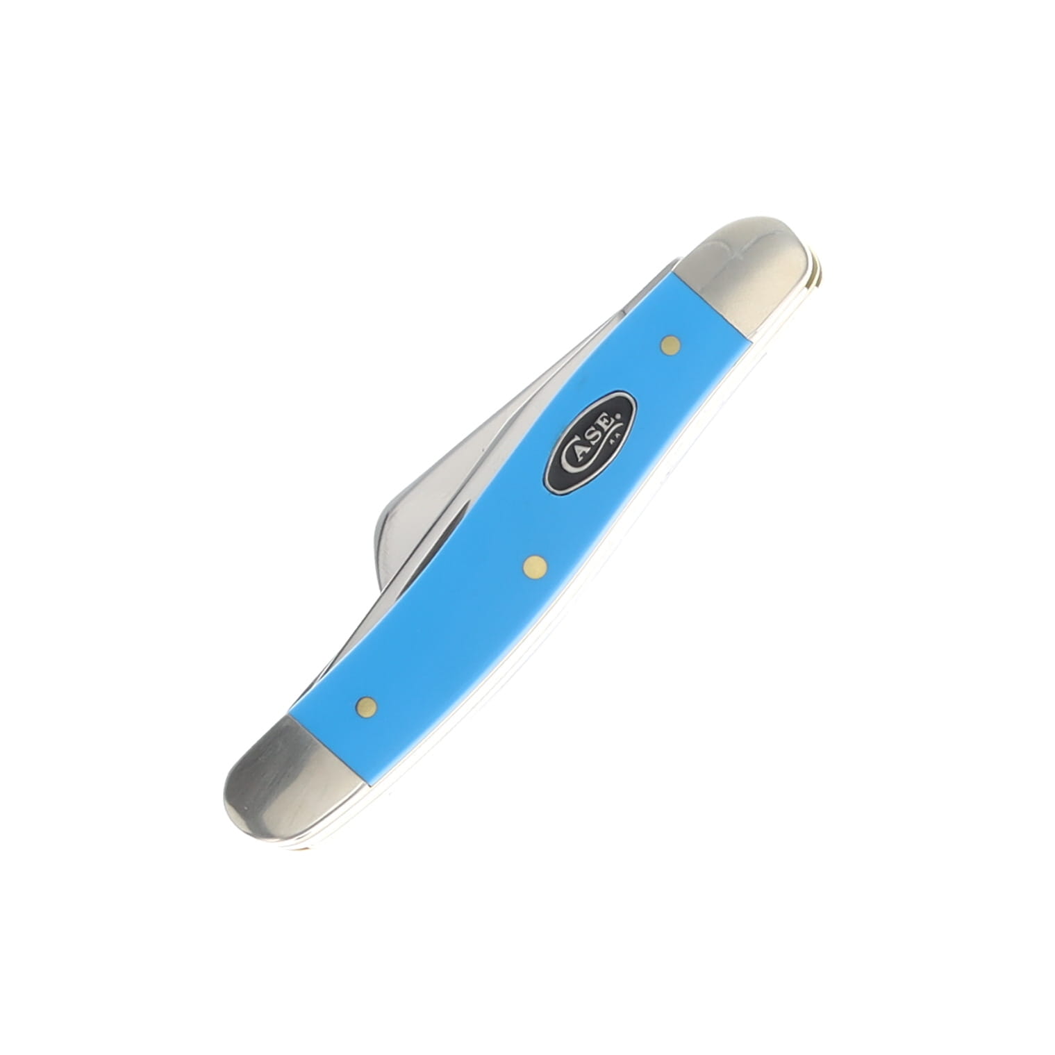 Case XX Medium Stockman Folding Knife Light Blue Synthetic CA68906 View 4