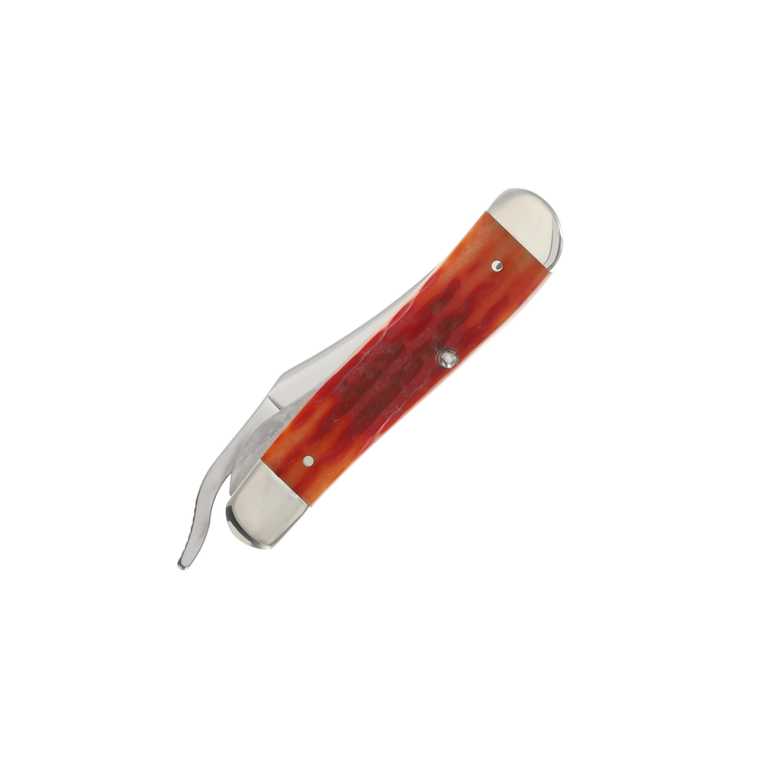 Case XX Indian Paintbrush Kinfolk Jigged Bone RussLock Folding Knife CA42323 View 3