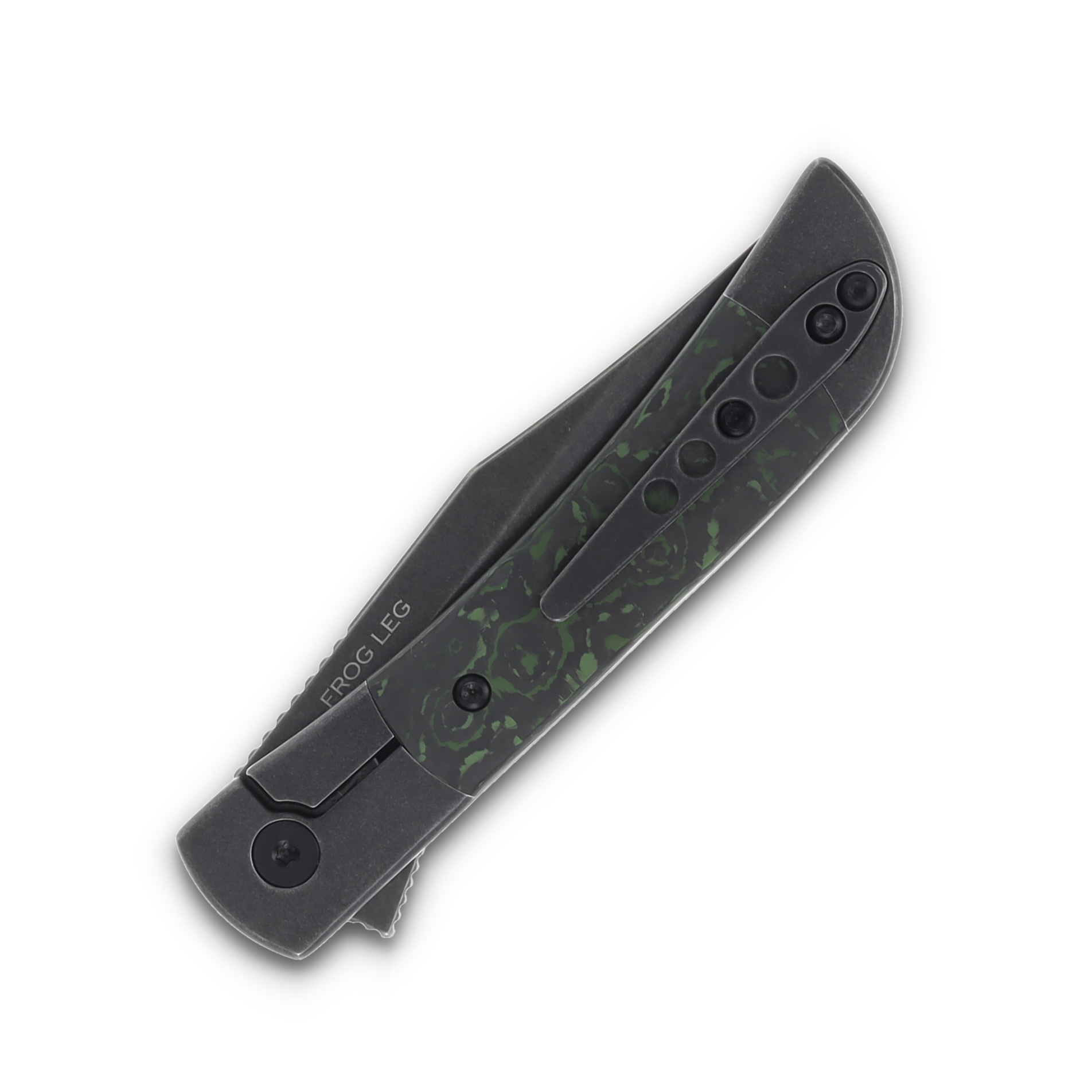 Finch Frog Leg Jungle Wear Fat CF Blackwash Blade FL103 View 6