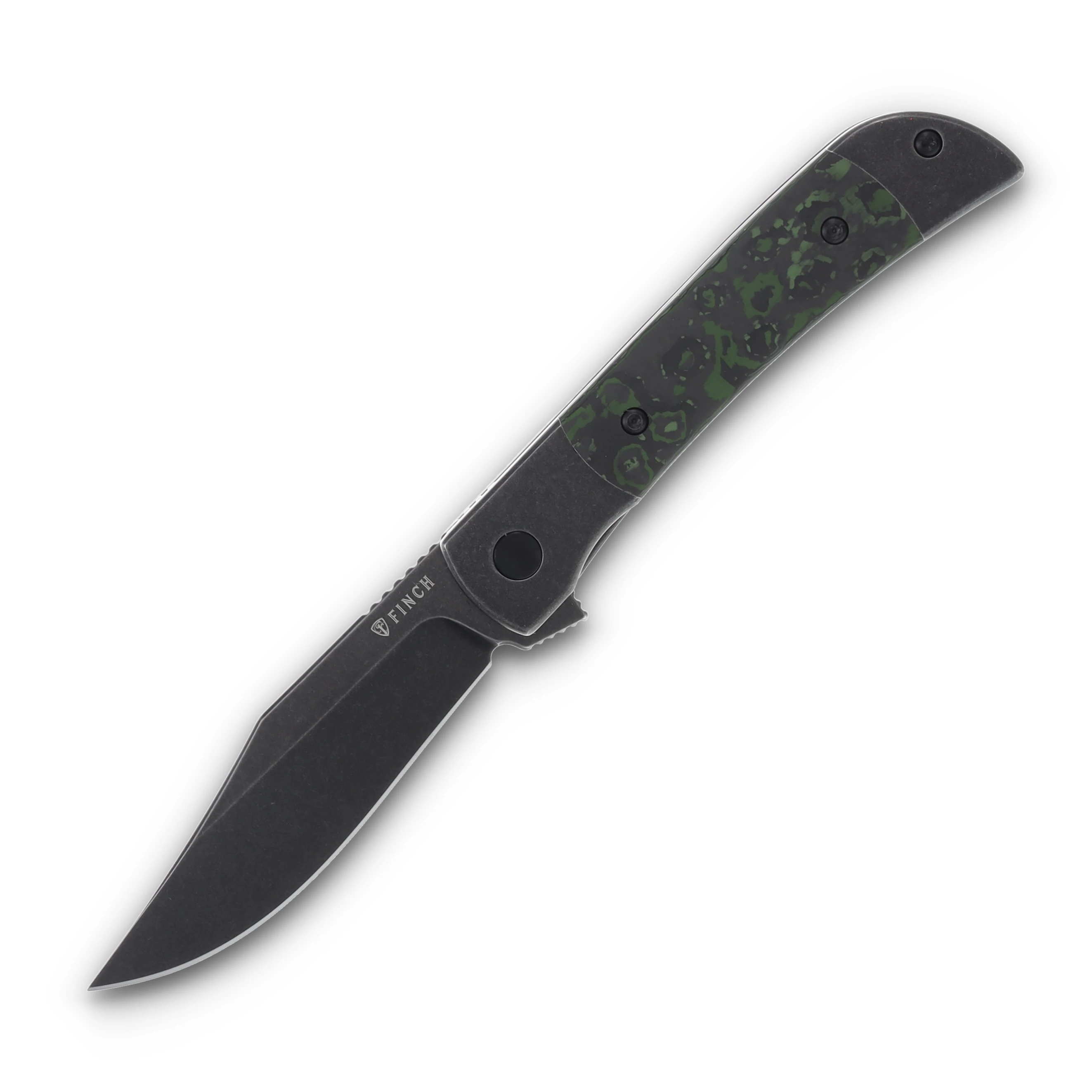 Finch Frog Leg Jungle Wear Fat CF Blackwash Blade FL103 View 1