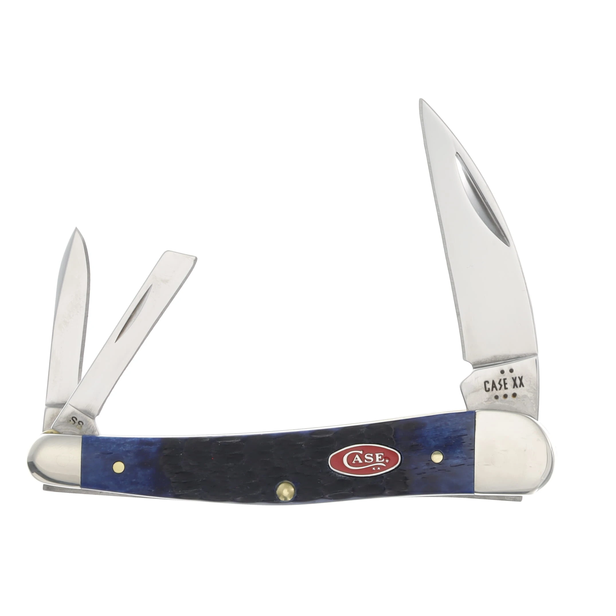 Case XX Rogers Corn Cob Jigged Blue Bone Seahorse Whittler Folding Knife CA06889 View 1