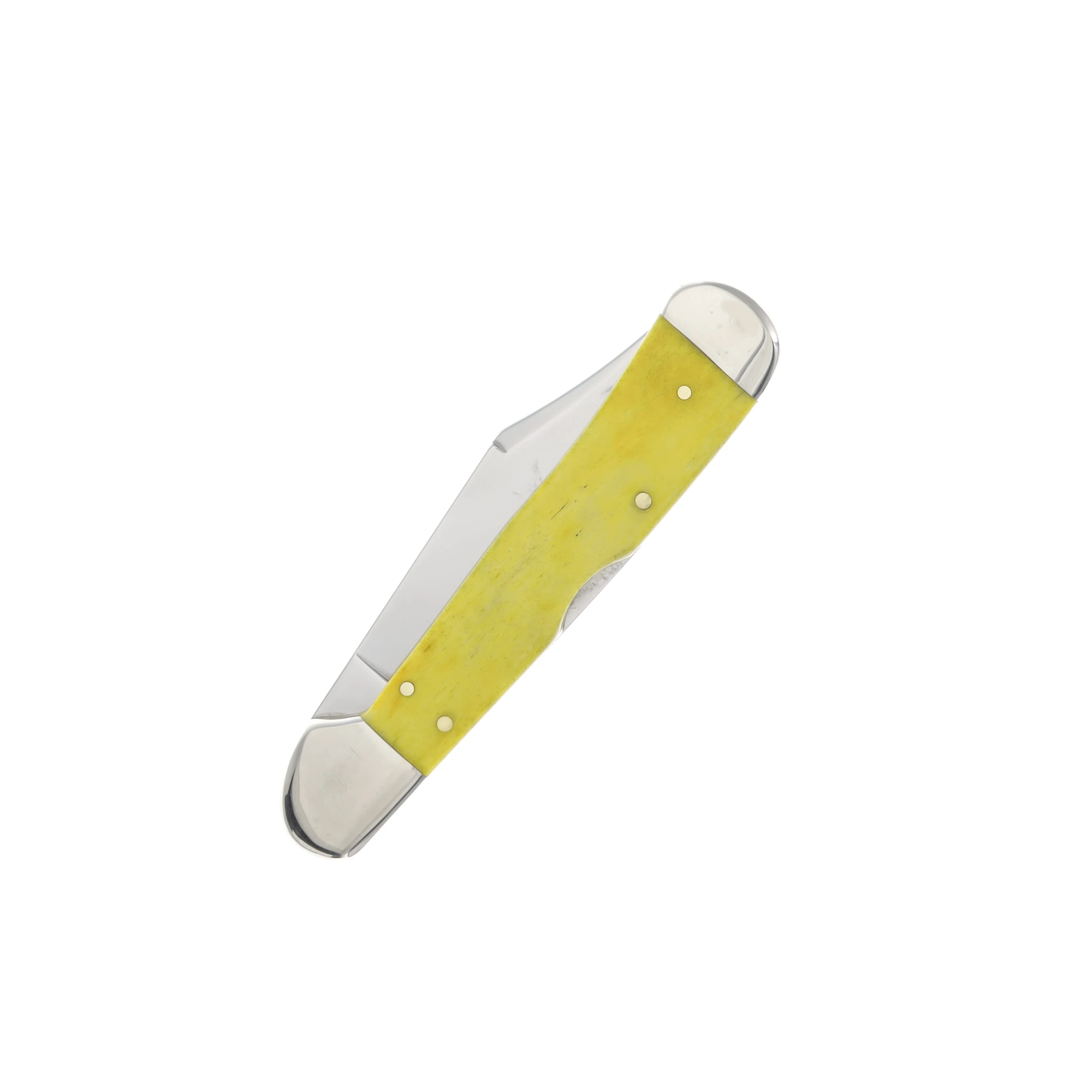 Case XX Smooth Yellow Bone CopperLock Folding Knife CA20025 View 3