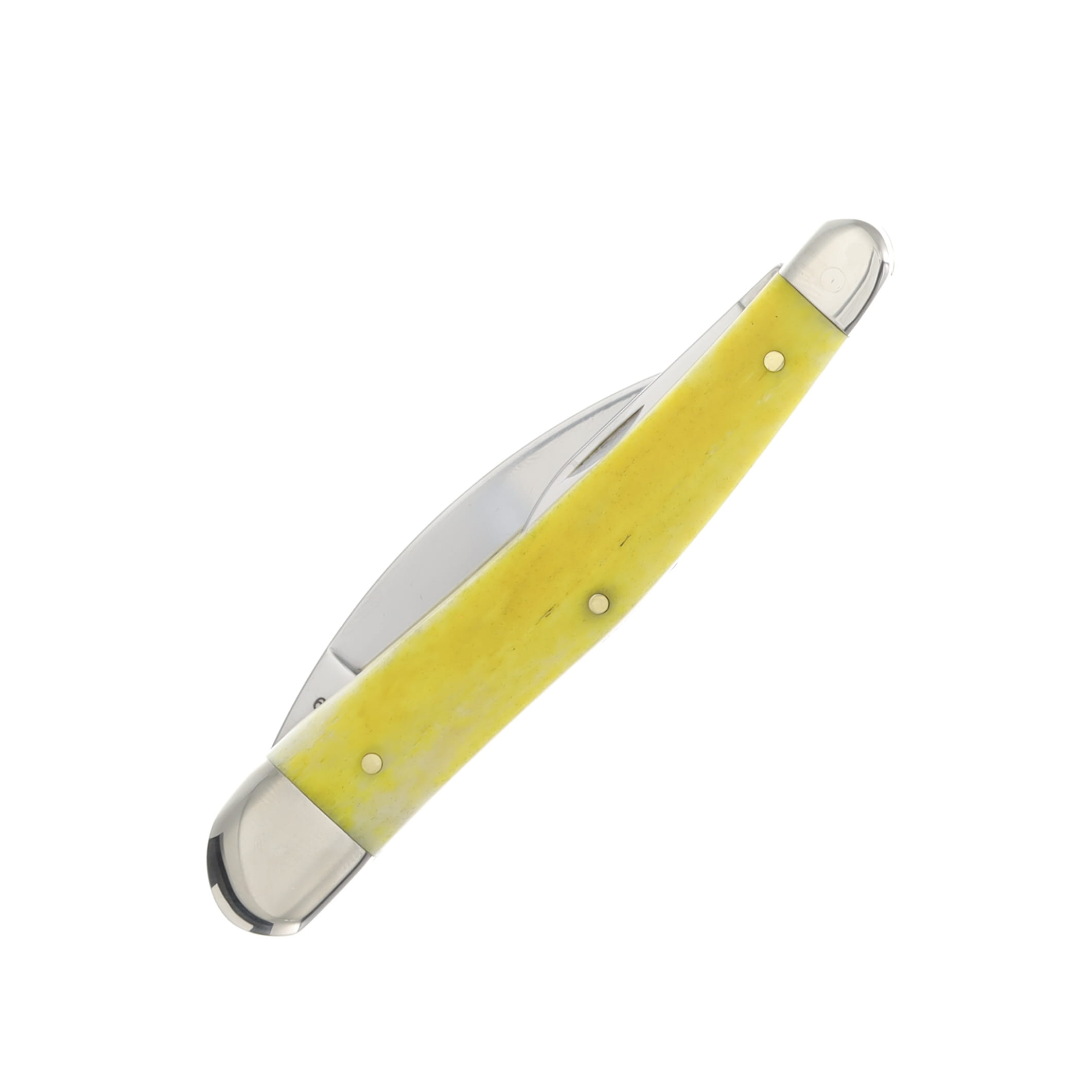 Case XX Smooth Yellow Bone Seahorse Whittler Folding Knife CA20028 View 2