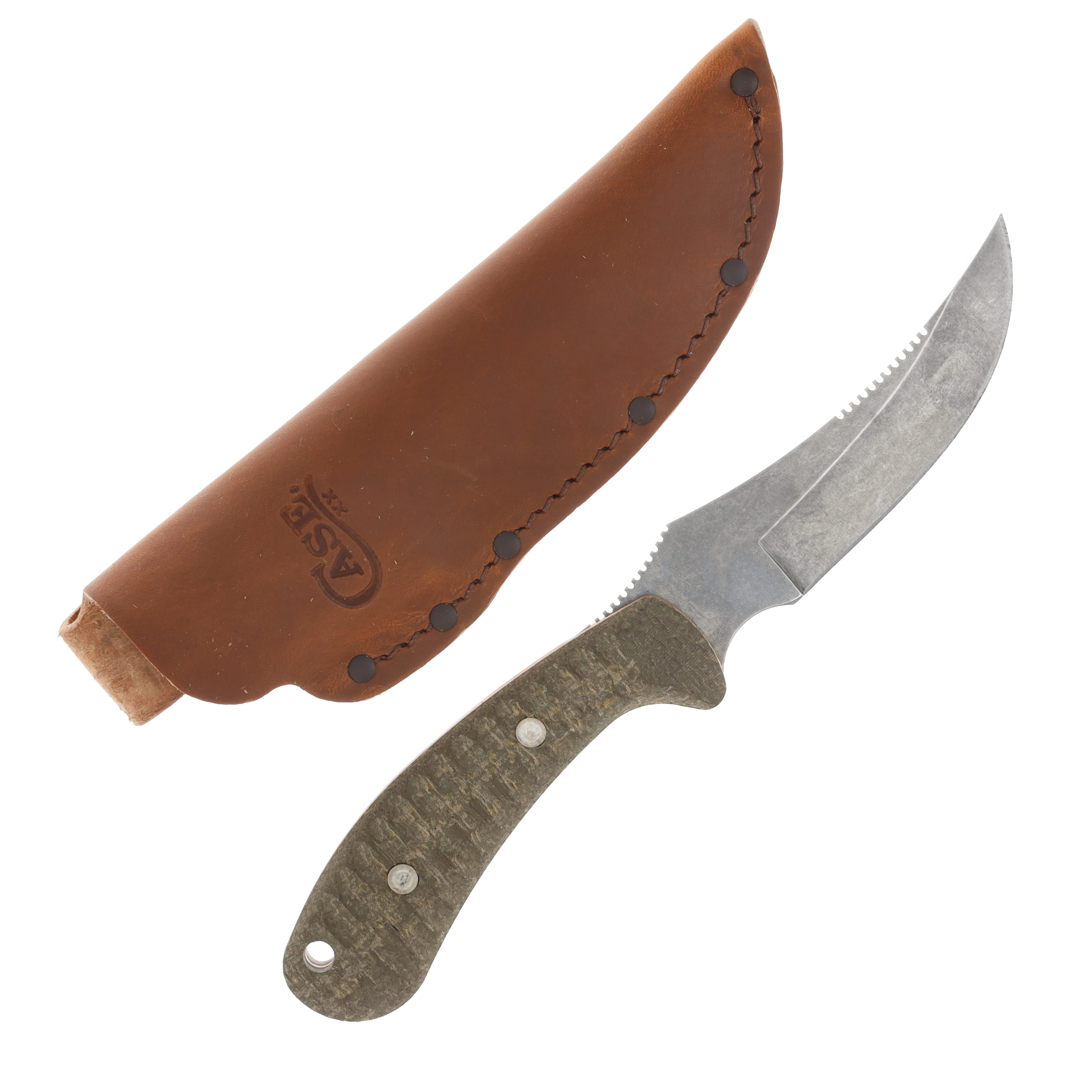 Case XX Ridgeback Hunter Fixed Blade OD Green Orange G10 Knife CA30594 View 1