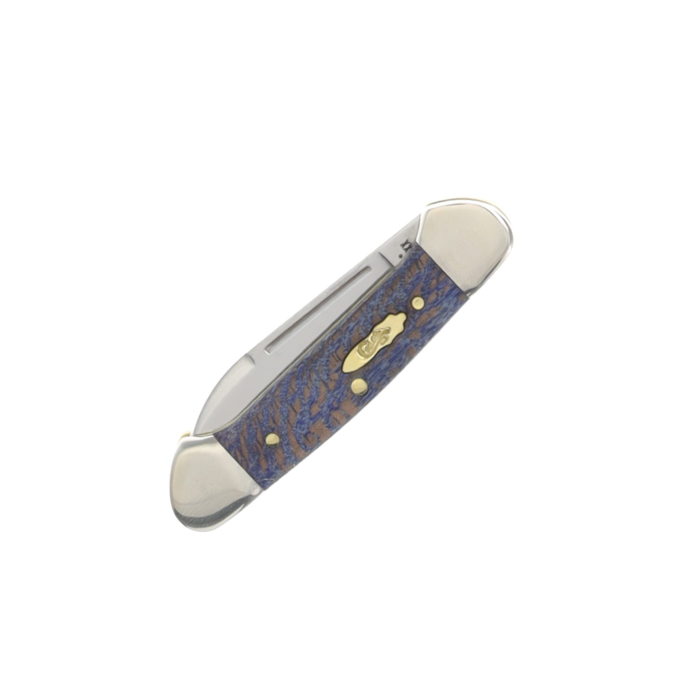 Case XX Baby Butterbean Folding Knife Blue Sycamore Wood CA63733 View 4