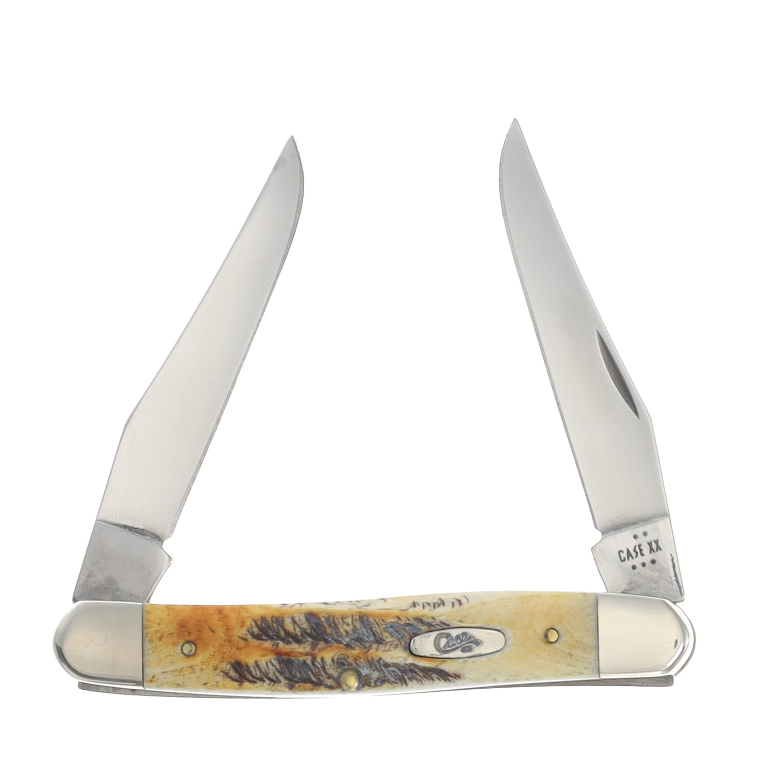 Case XX Muskrat Folding Knife 6.5 Bonestag Jigged CA65346 - Smoky