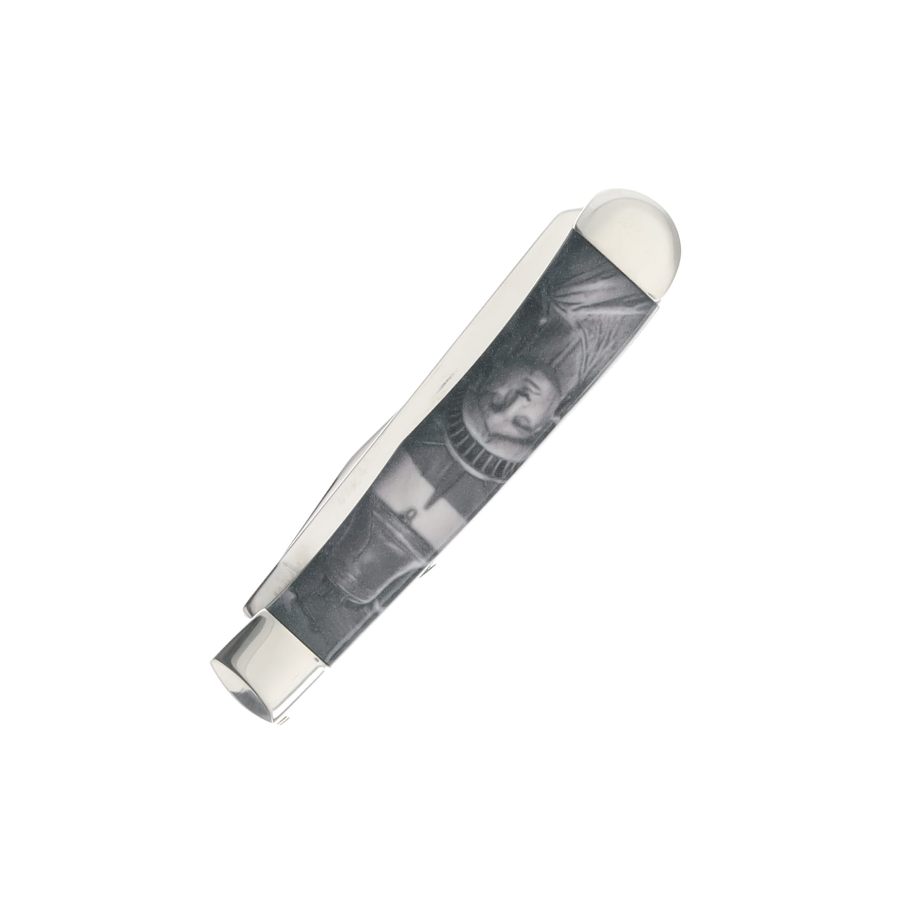 Case XX Trapper Folding Knife Statue of Liberty Smooth White Synthetic CA10677 View 4