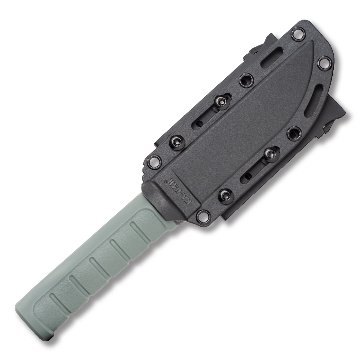 KA-BAR Dust II Fixed Blade Knife Green 5.25in Plain Black Clip Point KA6101 View 3