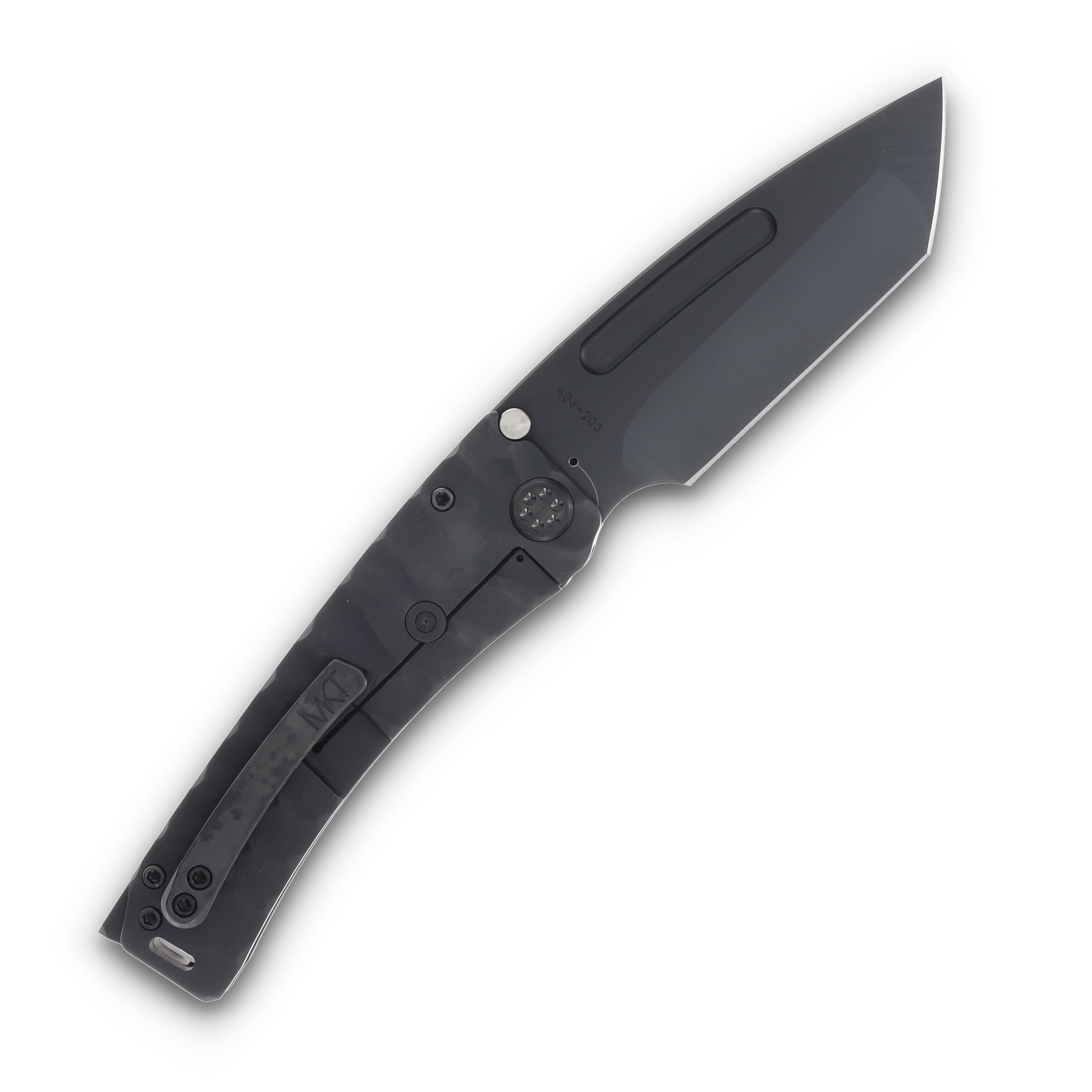 Medford Marauder H Predator Folding Knife 3.75in Black DLC Tanto Blade MK0454PT-30PV-TPCP-BP View 2