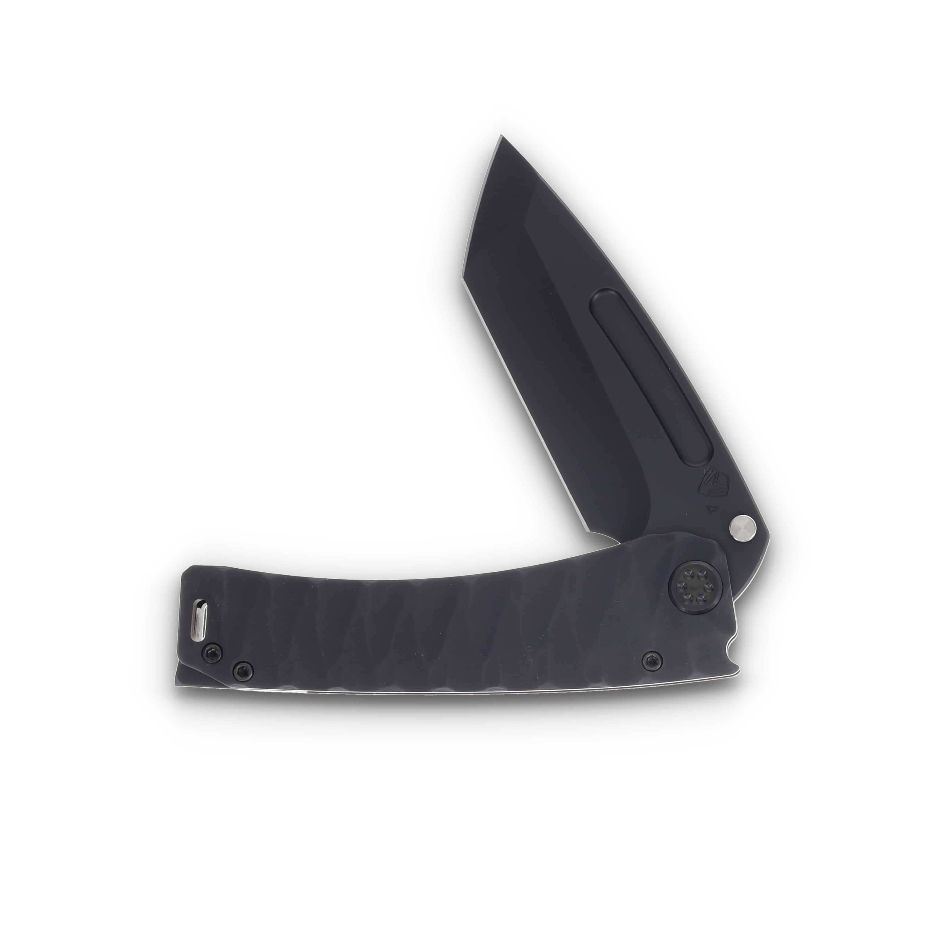 Medford Marauder H Predator Folding Knife 3.75in Black DLC Tanto Blade MK0454PT-30PV-TPCP-BP View 4