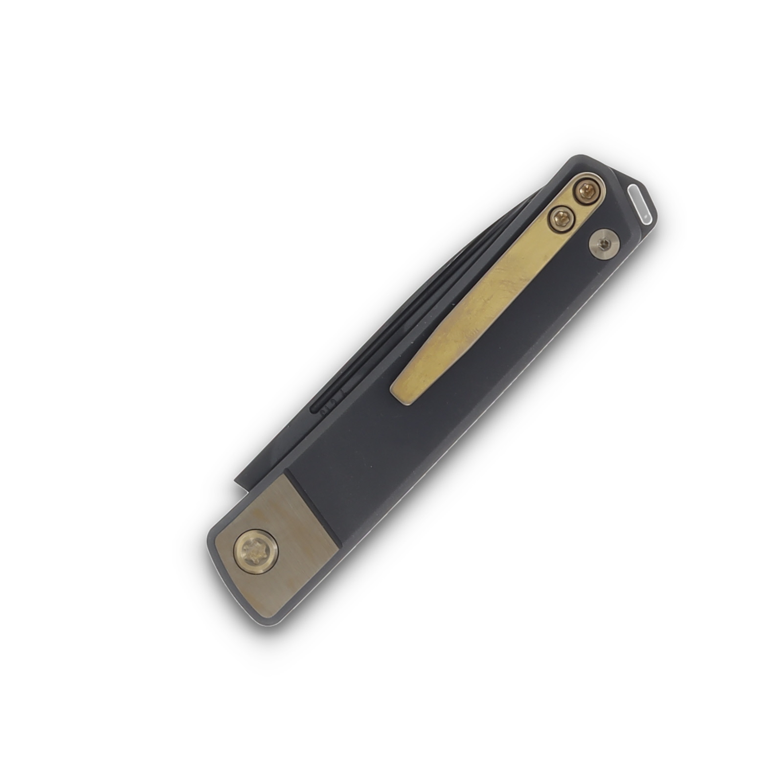 Medford Gentleman Jack-2 S45VN DLC Drop Point Blade Blckw/Bronze Bolsters Handle Bronze Hardware & Brushed Bronze Clip MK2114PD-31A6-T1C1-Q4 View 6