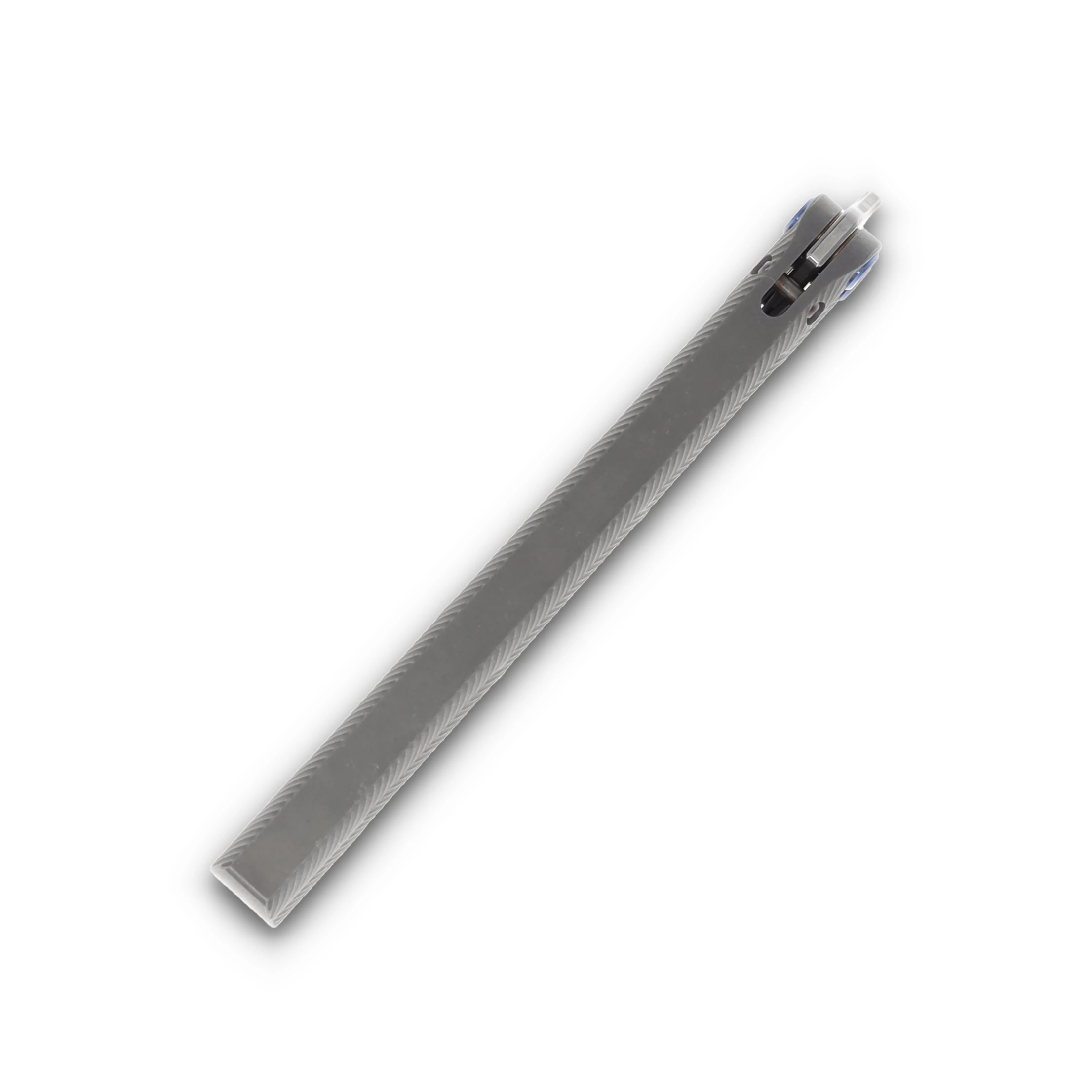Medford Viceroy Butterfly Knife S45VN Drop Point Blade Tumbled Handle Blue Hardware MK2164TD-01TM-T2Q3-Q4 View 6