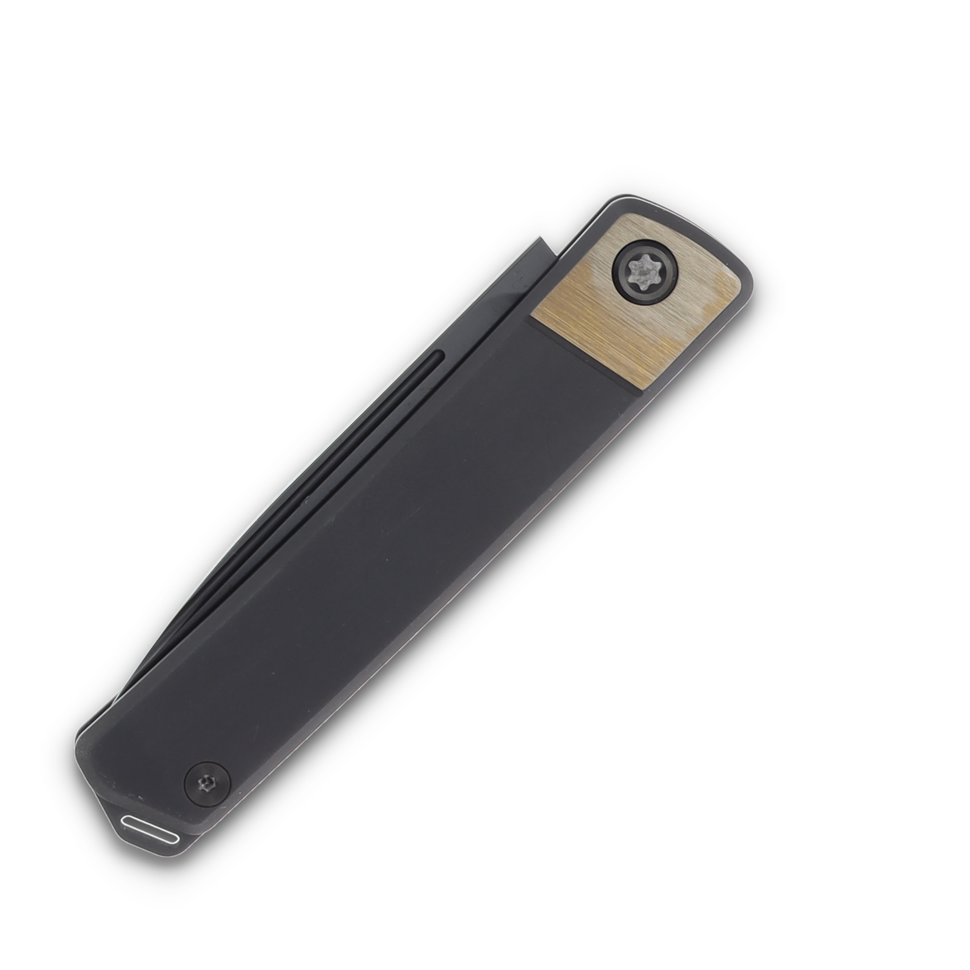 Medford Gentleman Jack-2 S45VN DLC Drop Point Blade Black w/ Bronze Bolsters Black Hardware DLC Clip MK2114PD-31A6-TPCP-Q4 View 8