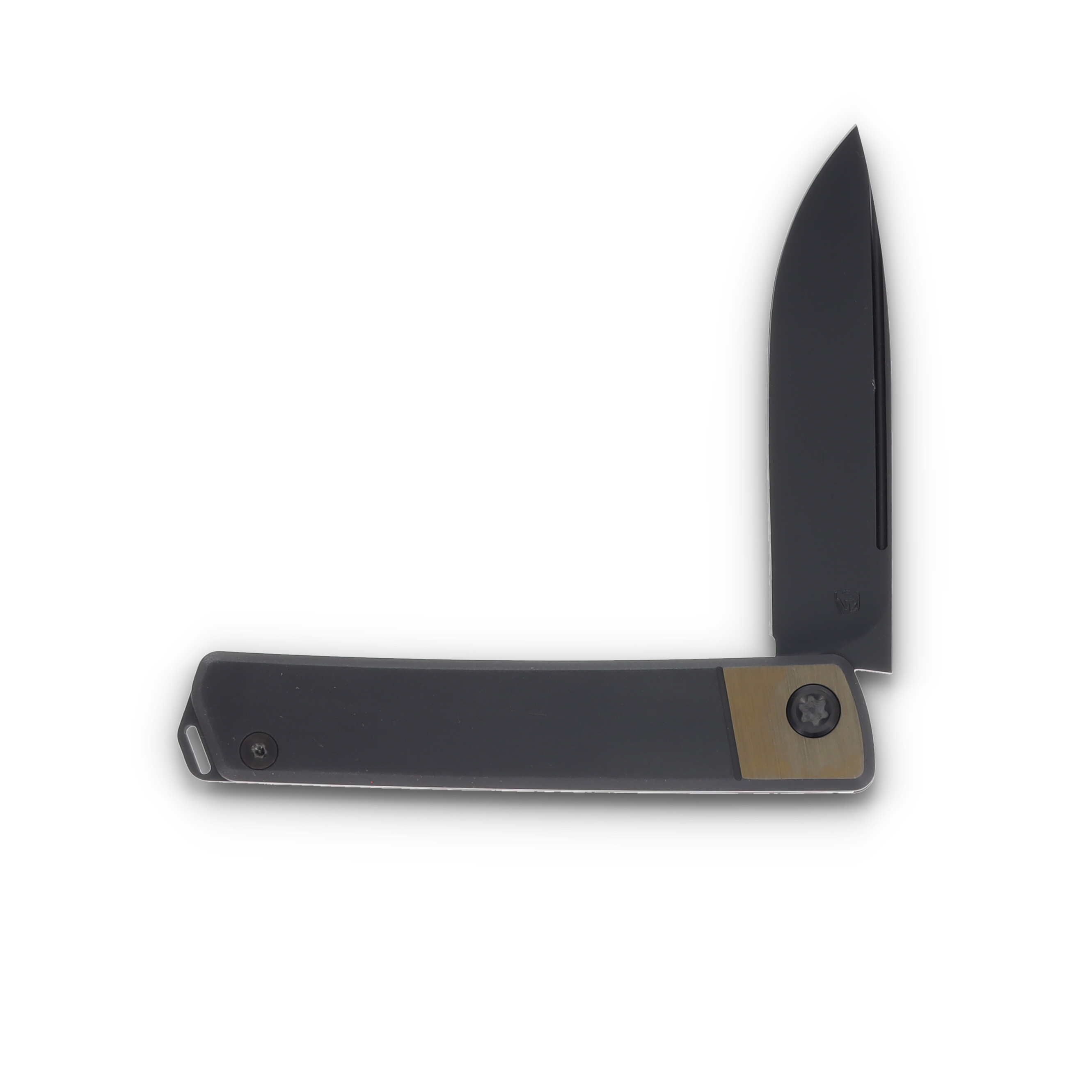 Medford Gentleman Jack-2 S45VN DLC Drop Point Blade Black w/ Bronze Bolsters Black Hardware DLC Clip MK2114PD-31A6-TPCP-Q4 View 4