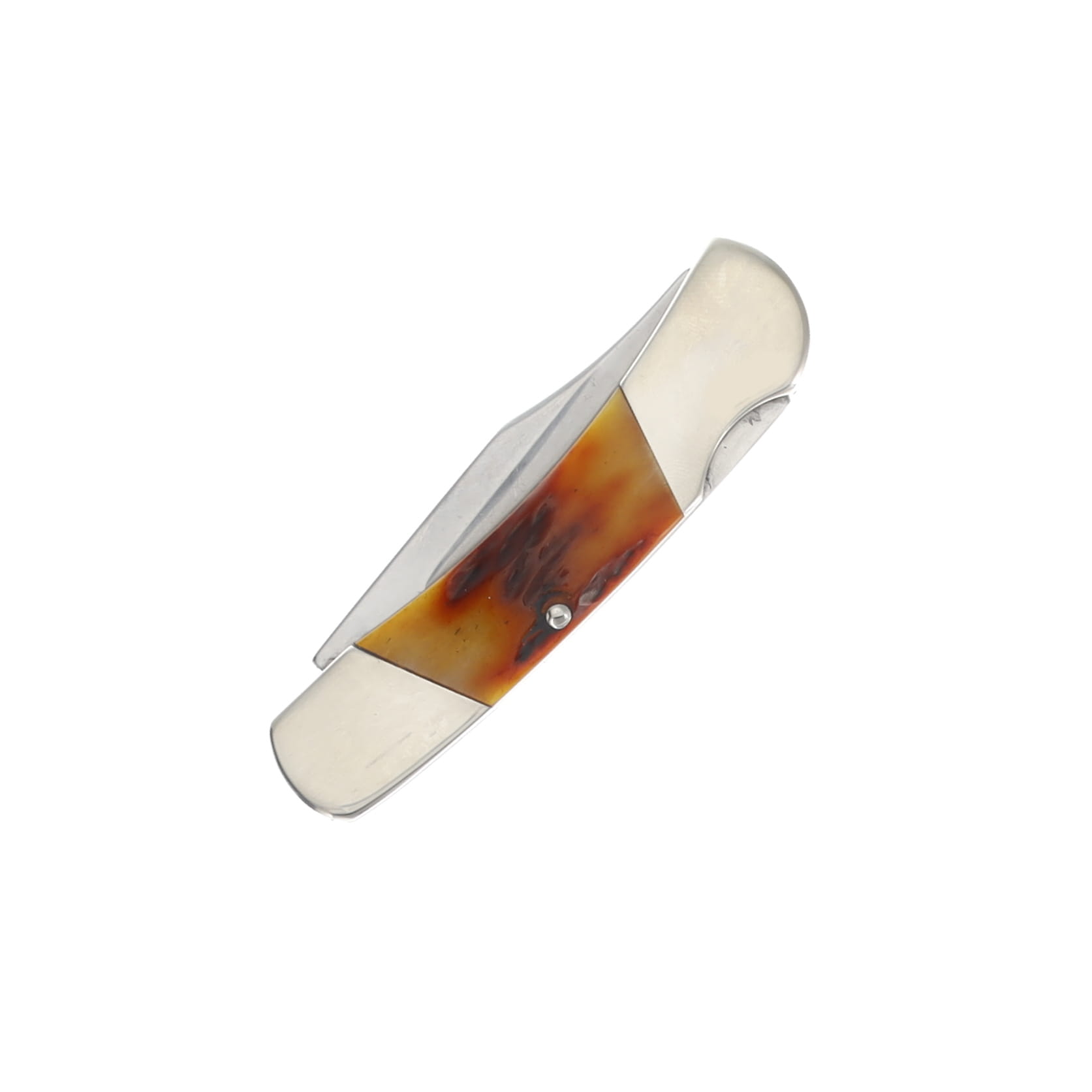 Bear & Son 3 Inch Red Stag Bone Lockback Folding Knife Clip Point BRCRSB26 View 3