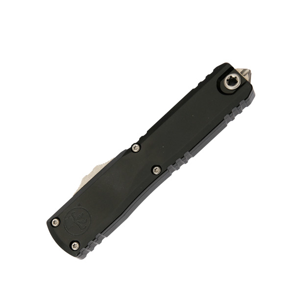 Microtech Ultratech GEN III ZBP OTF Auto Black 3.55in Apocalyptic Tanto Blade AUMT112310AP View 3
