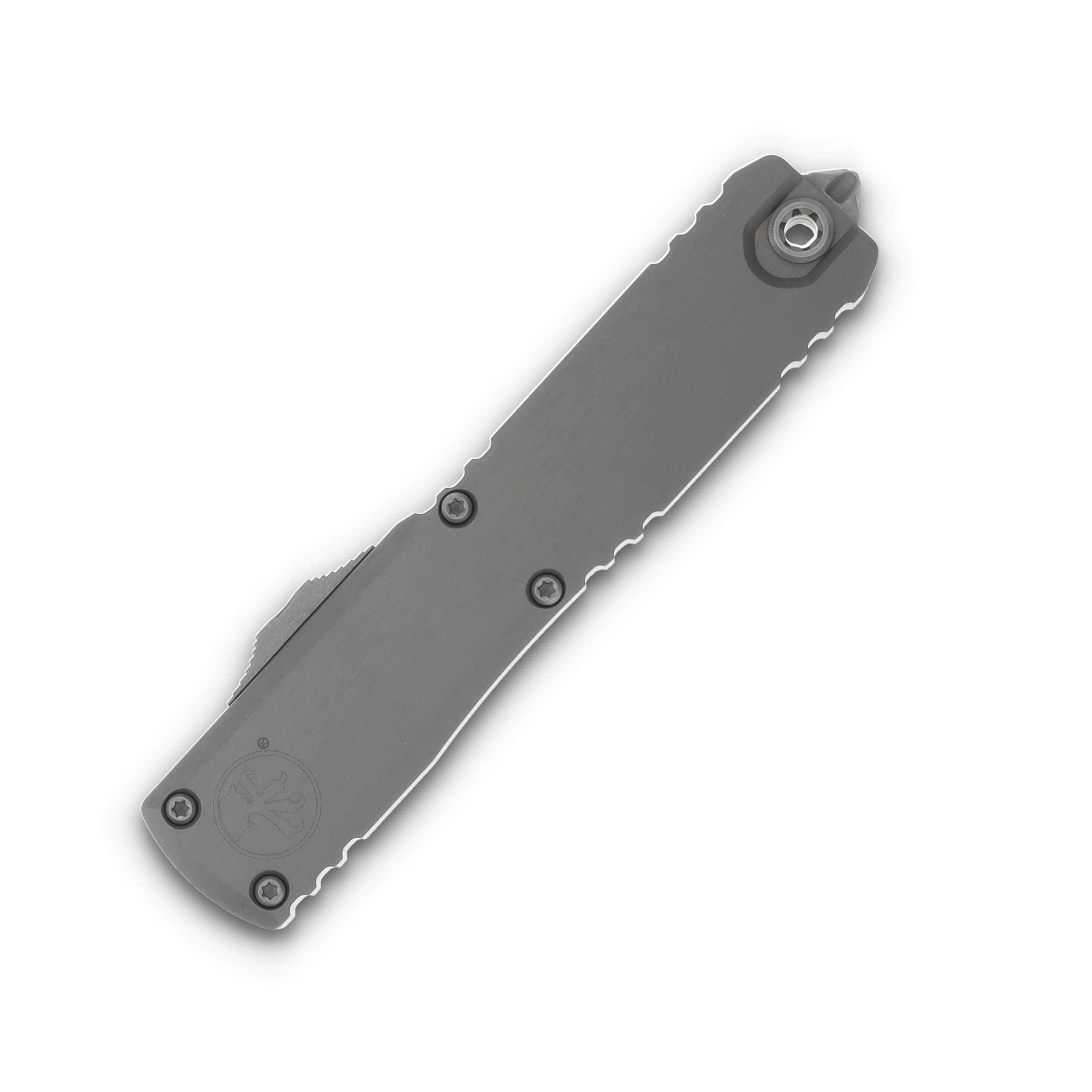 Microtech Ultratech GEN III ZBP OTF Auto Natural Clear 3.55in Apocalyptic Tanto Blade AUMT112310APNC View 3