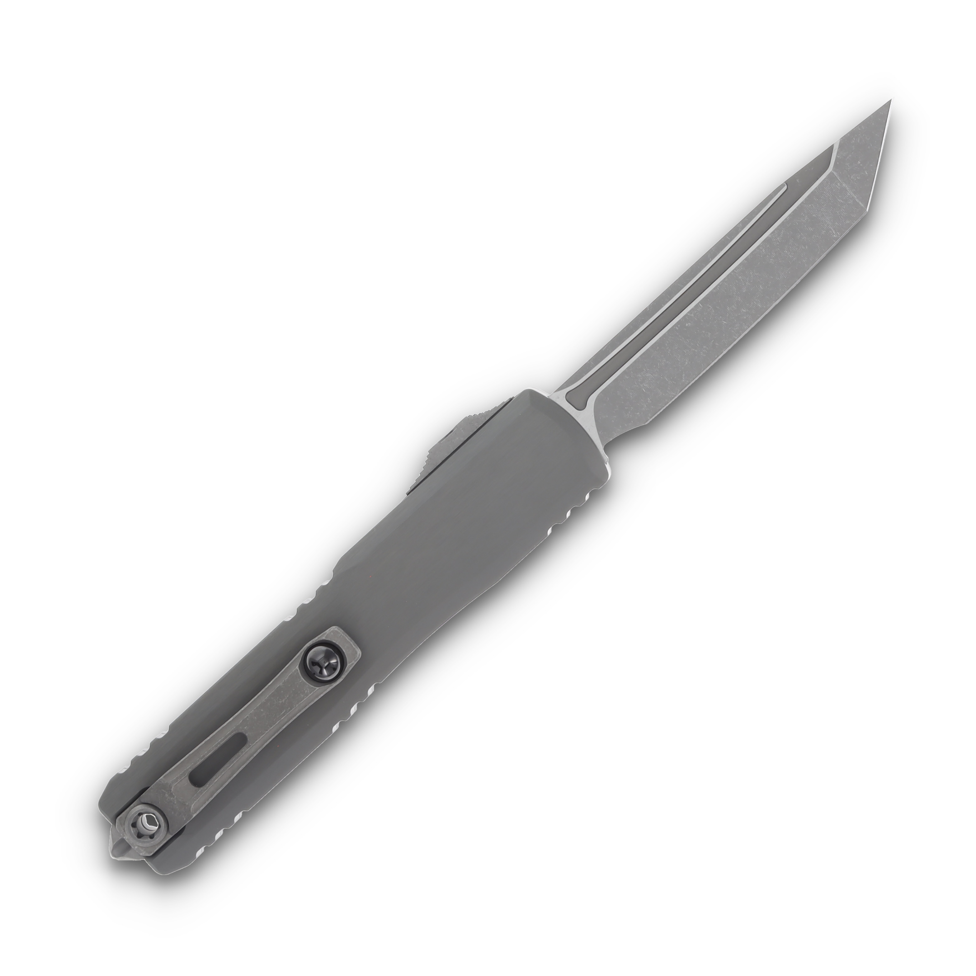 Microtech Ultratech GEN III ZBP OTF Auto Natural Clear 3.55in Apocalyptic Tanto Blade AUMT112310APNC View 2