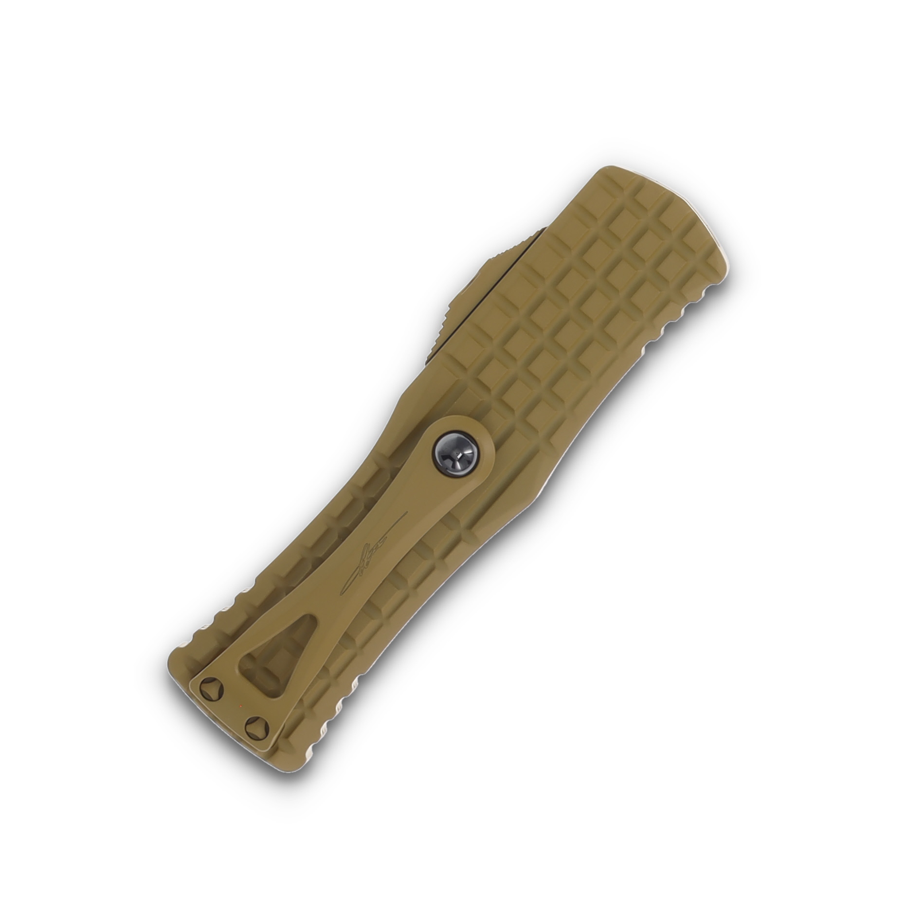 Microtech Hera® Hellhound® - Frag Signature Series Cerakote RAL-8000 Standard AUMT9191FRCRAS View 4