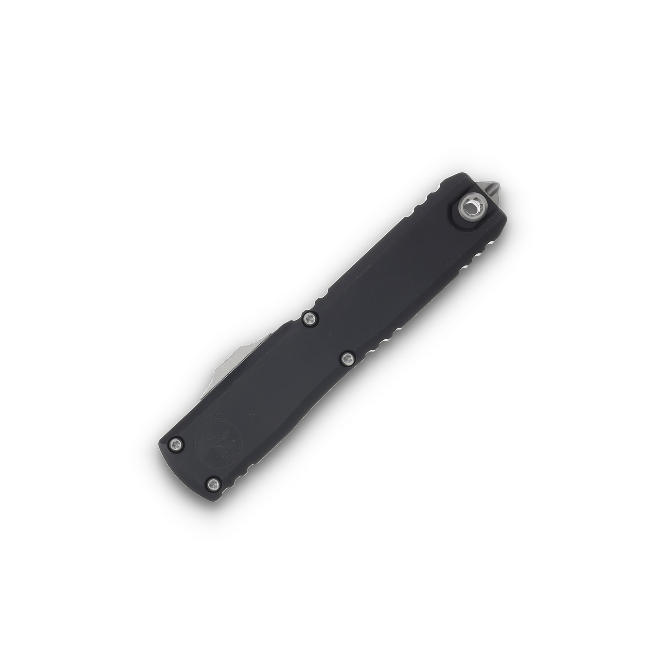 Microtech Knives Ultratech GEN III ZBP OTF Auto Black 3.55in Stonewash Tanto AUMT112310 View 3