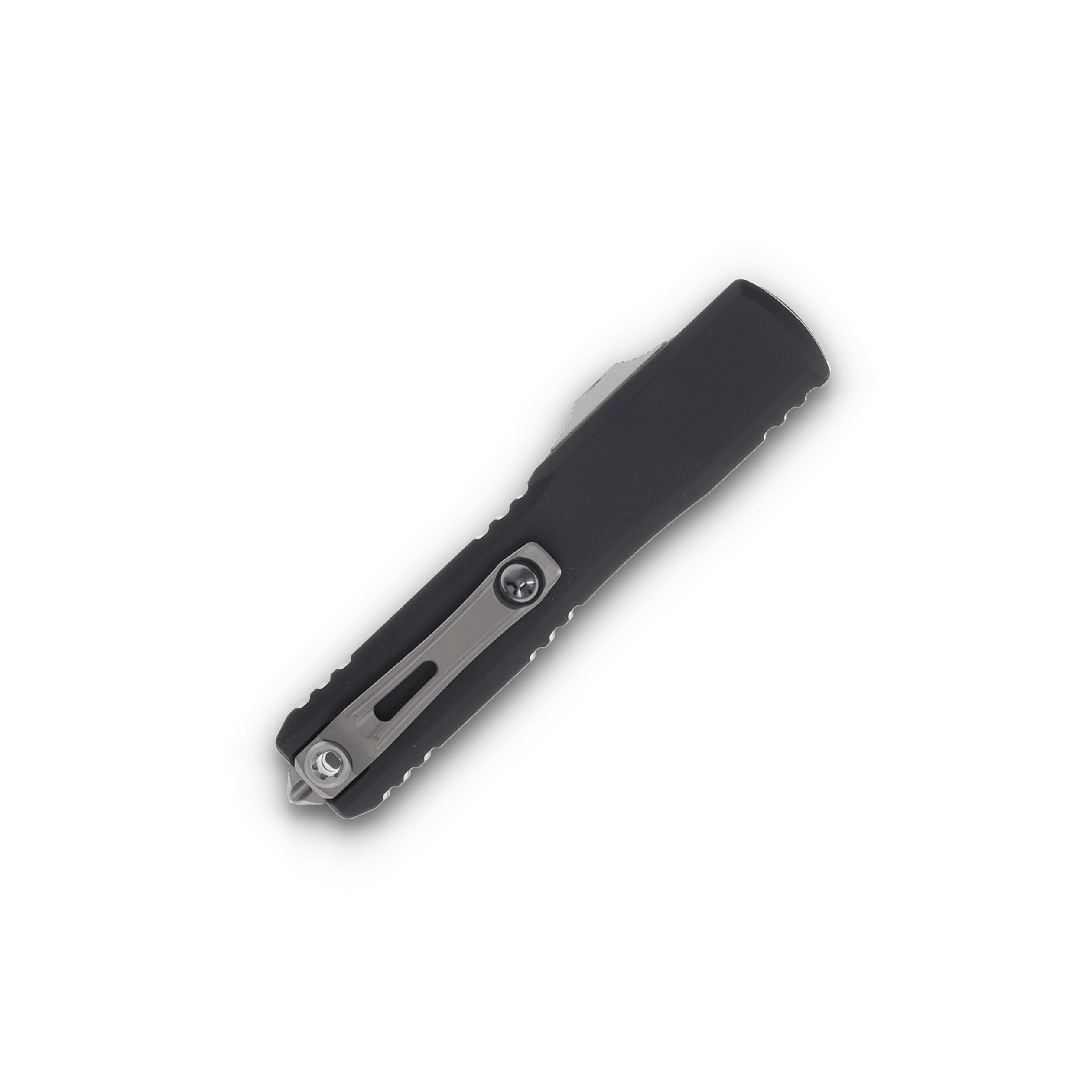 Microtech Knives Ultratech GEN III ZBP OTF Auto Black 3.55in Stonewash Tanto AUMT112310 View 4