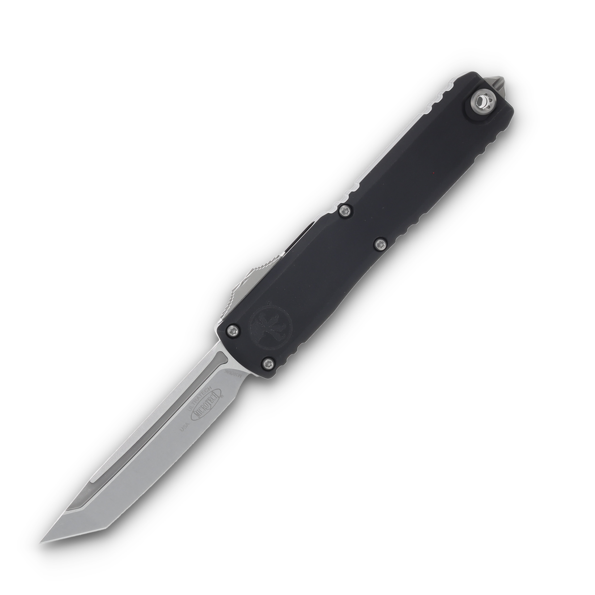 Microtech Knives Ultratech GEN III ZBP OTF Auto Black 3.55in Stonewash Tanto AUMT112310 View 1