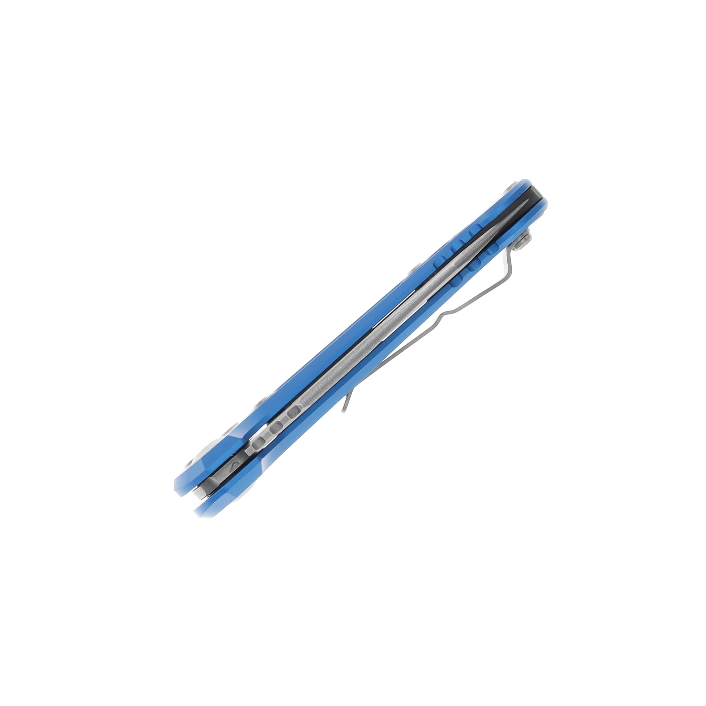 Microtech LUDT Gen III Blue Auto Knife 3.5in P/S Stonewash Tanto Blade AUMT113611BL View 5