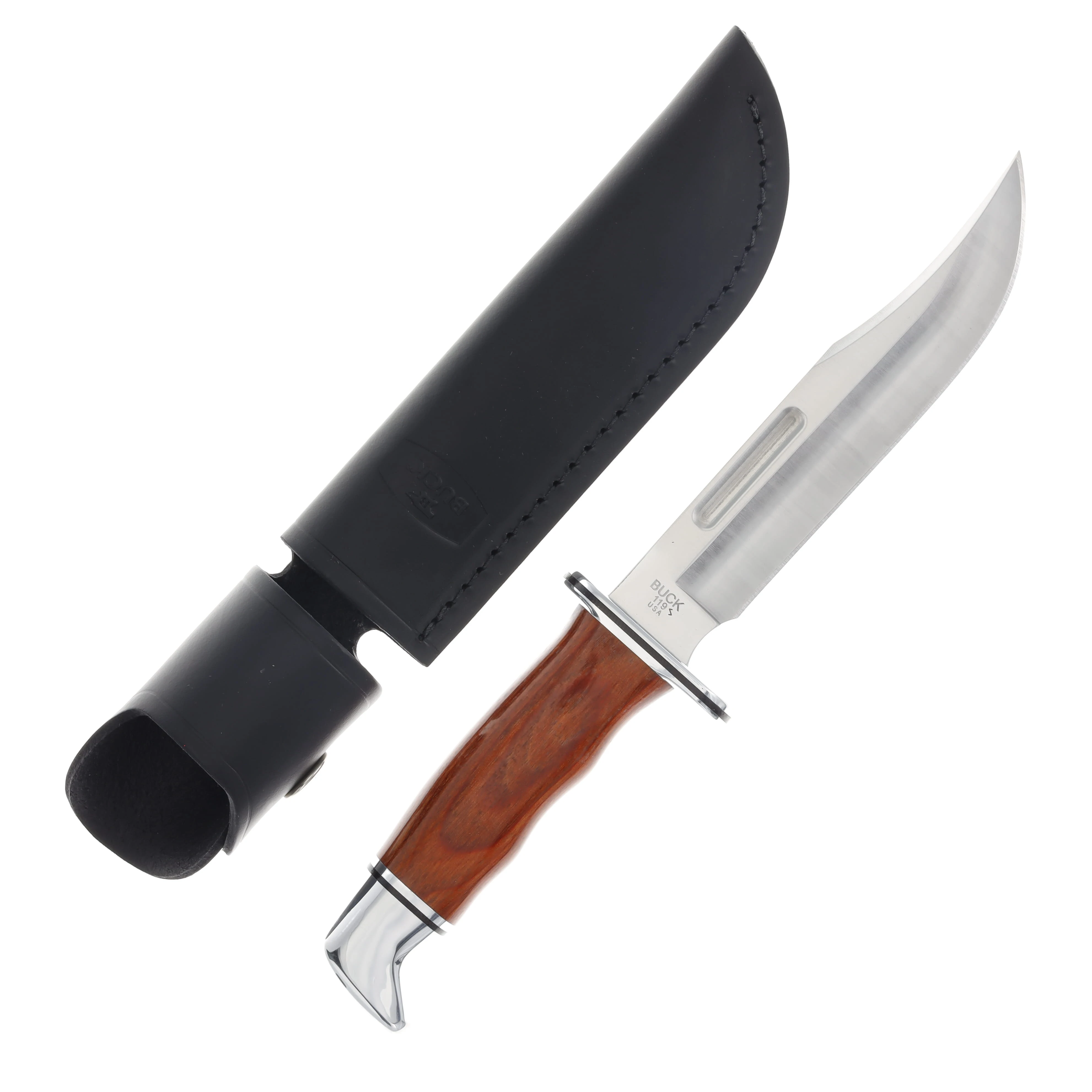 Buck Heritage Series 119 Special Cocobolo 6 Inch Plain Satin Clip Point BU14191 View 1