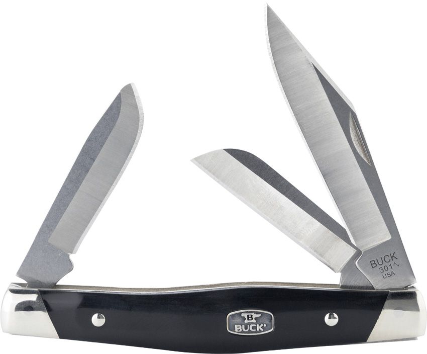 Buck Stockman Folding Knife Black Boxed BU14104 View 3